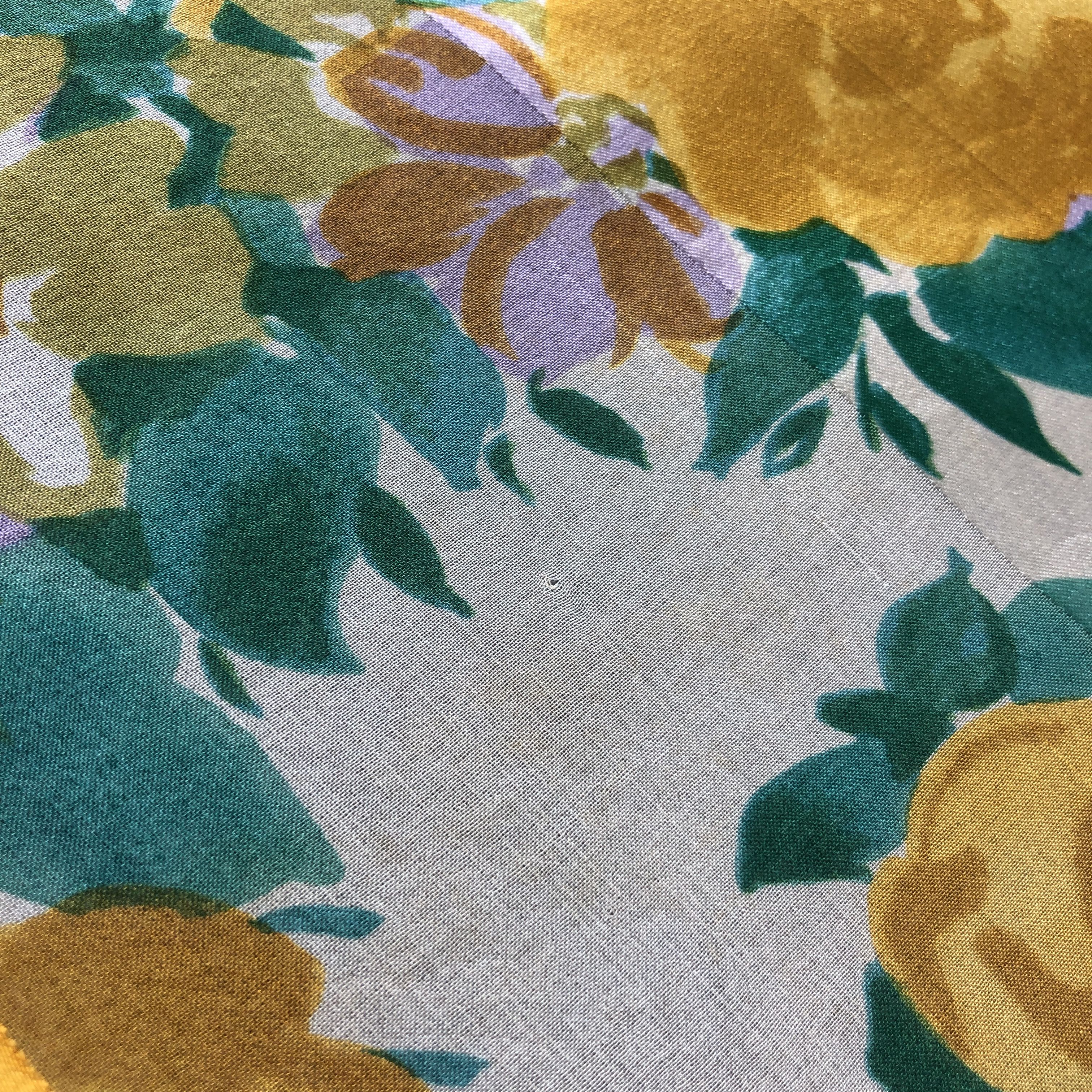 Pierre Balmain Vintage Pierre Balmain Floral Silk Scarf M1213 Size ONE SIZE - 12 Thumbnail