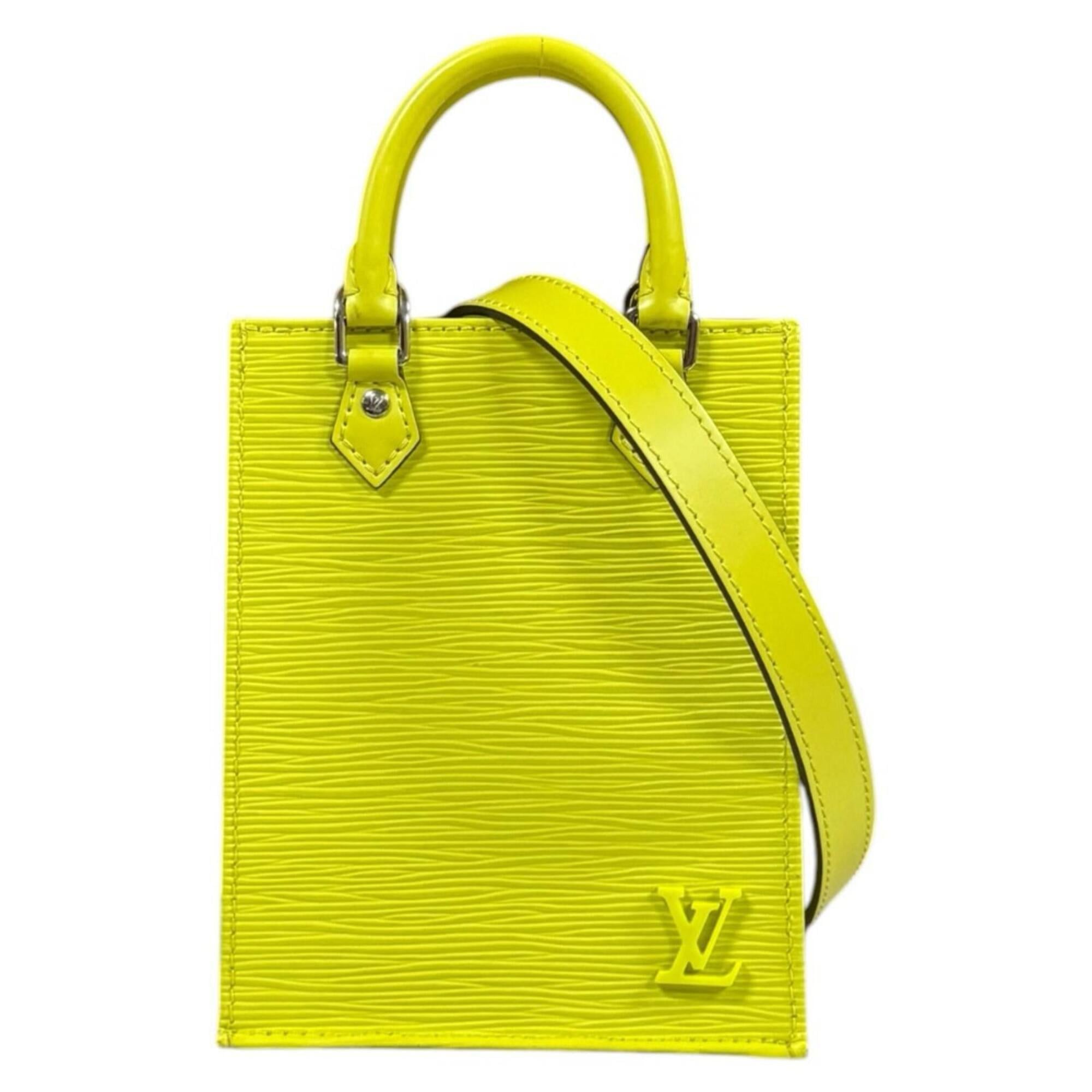 Louis Vuitton Louis Vuitton Petite Sac Plat Epi Shoulder Bag, Leather M80169, Yellow, Women's, LOUIS VUITTON, 2-way Size ONE SIZE - 1 Thumbnail