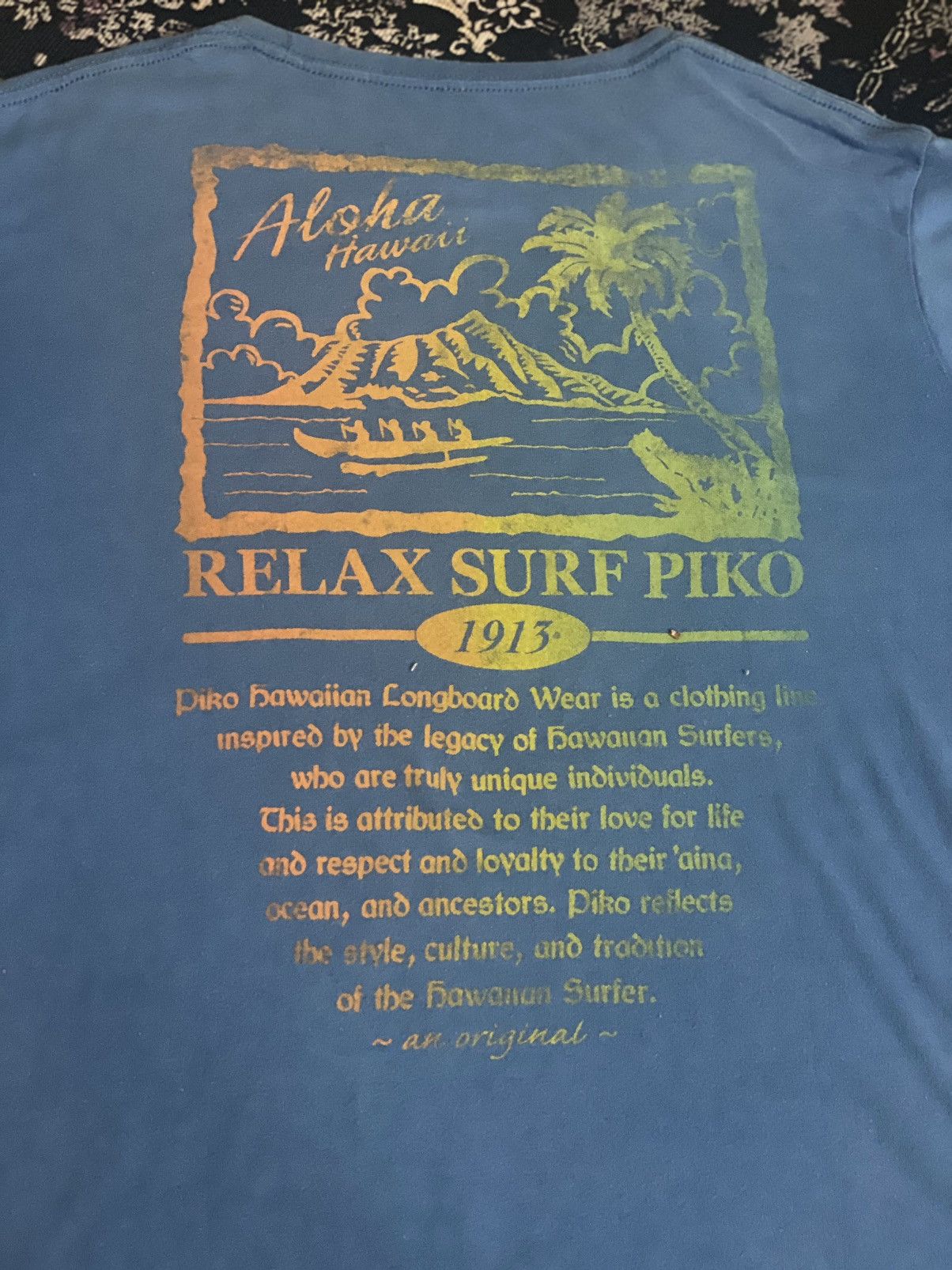 Japanese Brand Y2k Hawai piko surf screen front and backhit 🚀 Size US M / EU 48-50 / 2 - 6 Thumbnail