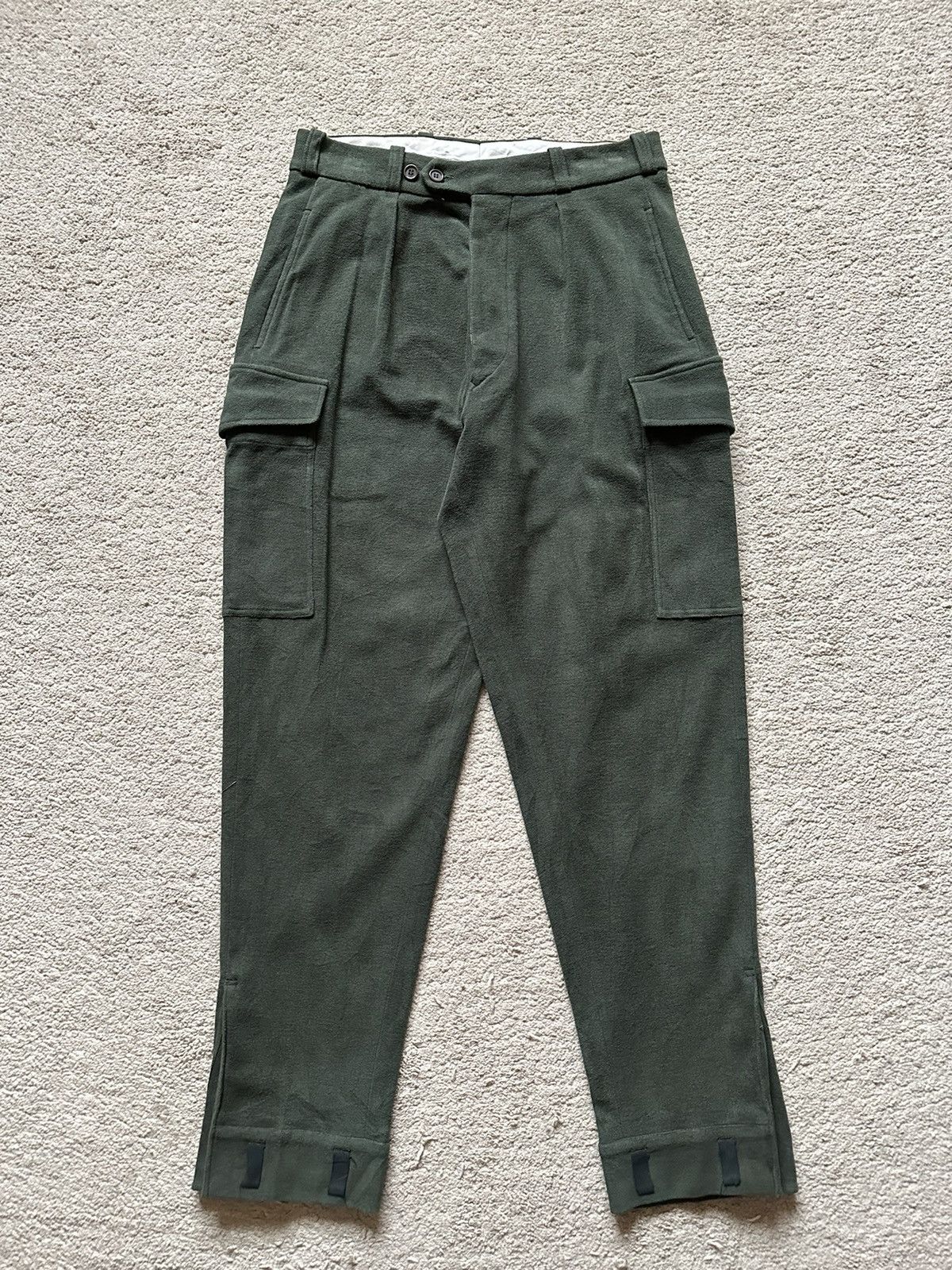 Alexander McQueen FW1996 Alexander Mcqueen “Dante” Cargo Moleskin Pant Size US 30 / EU 46 - 2 Thumbnail