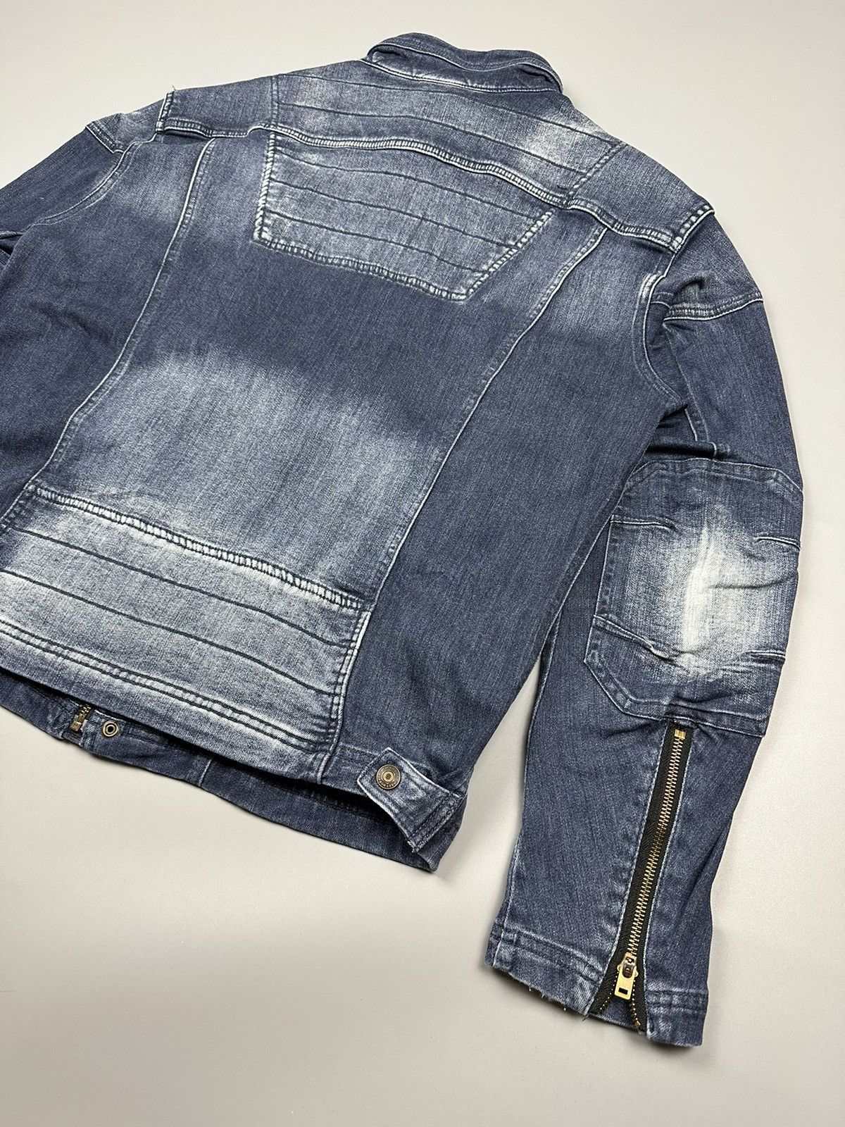 If Six Was Nine × Le Grande Bleu (L.G.B.) NWZ Next Workerz X Feildcore Cordura Denim Jacket Size US XXL / EU 58 / 5 - 6 Thumbnail