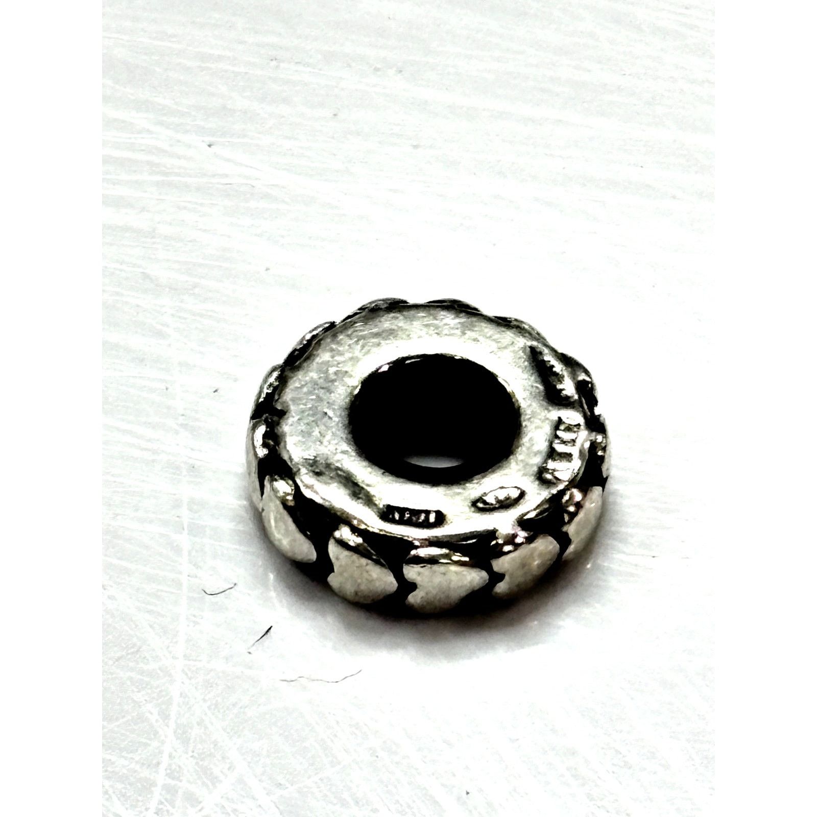 Other BREV Sterling Silver Women's 925 Italy Hearts Spacer Bead Size ONE SIZE - 2 Thumbnail