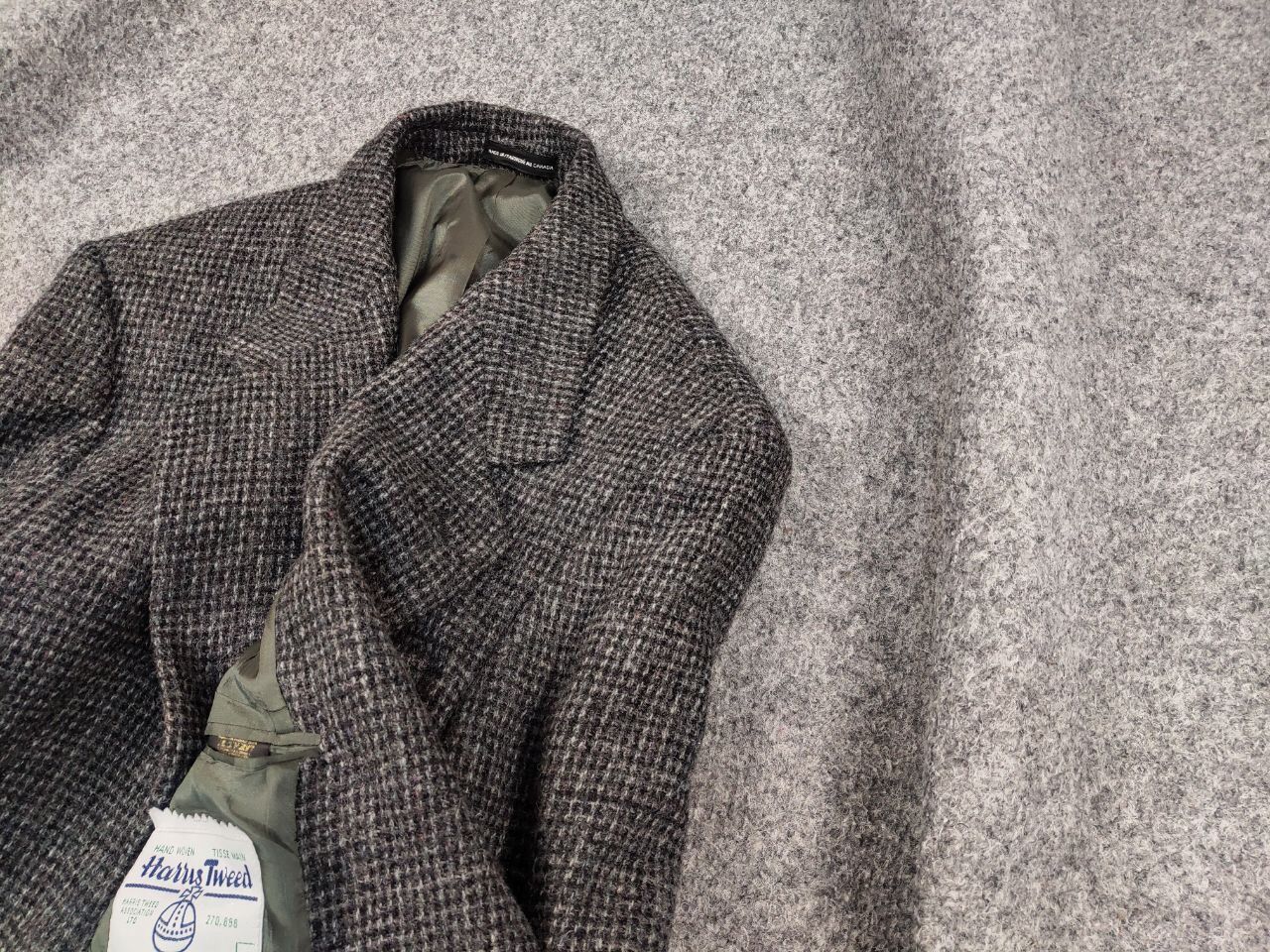 Harris Tweed Vintage 90's Harris Tweed Court short Wool Blazer Jacket Size US S / EU 44-46 / 1 - 4 Thumbnail