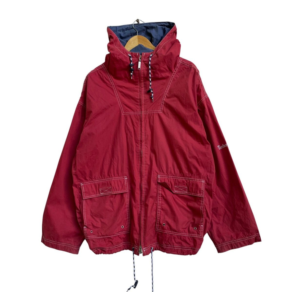 Timberland × Vintage 💥Vintage Timberland Gorpcore Spring 1996 Hooded Dual Pocket Size US M / EU 48-50 / 2 - 1 Thumbnail