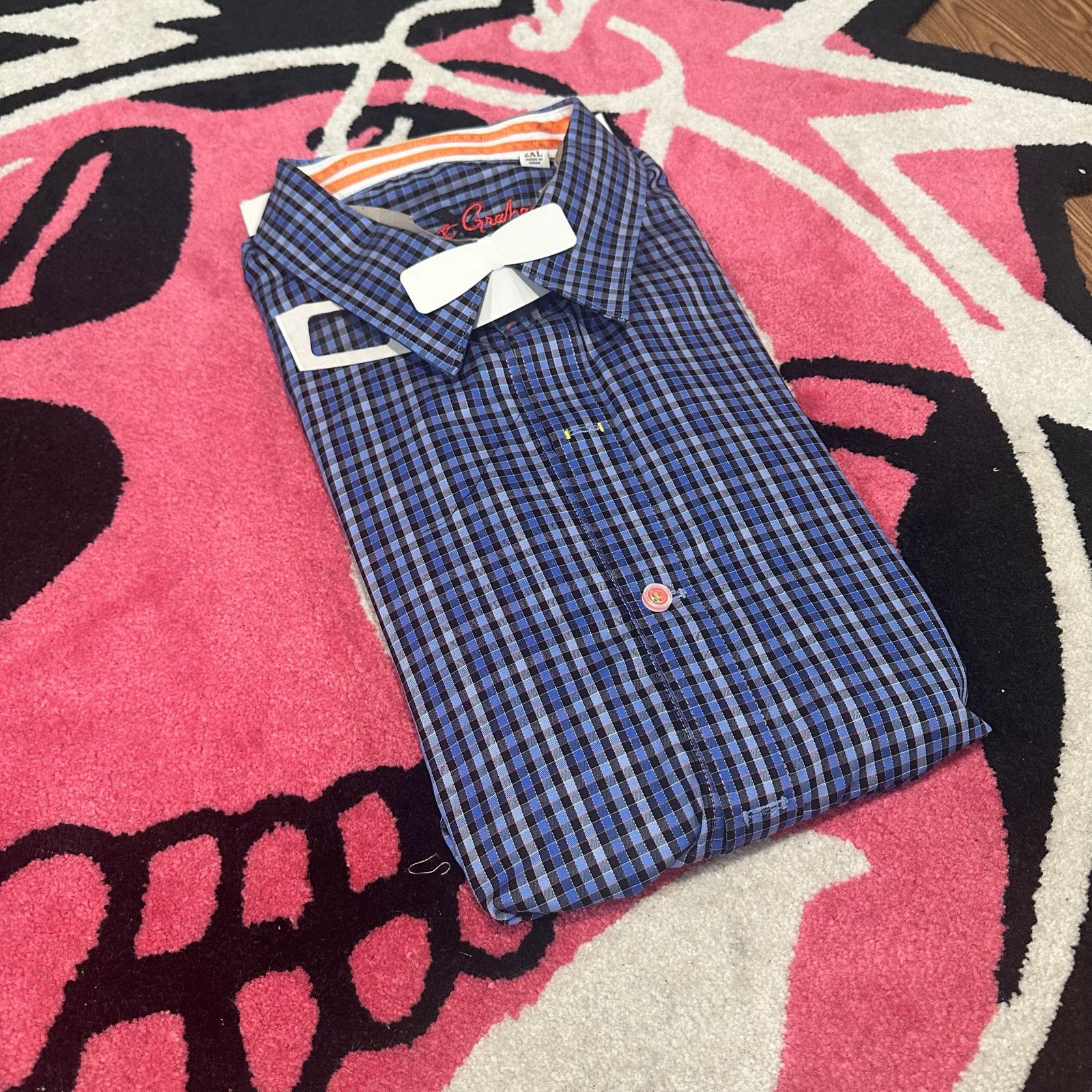 Robert Graham Robert Graham Button-Up Shirt – Blue Striped – Men’s 2XL Size US XXL / EU 58 / 5 - 2 Thumbnail