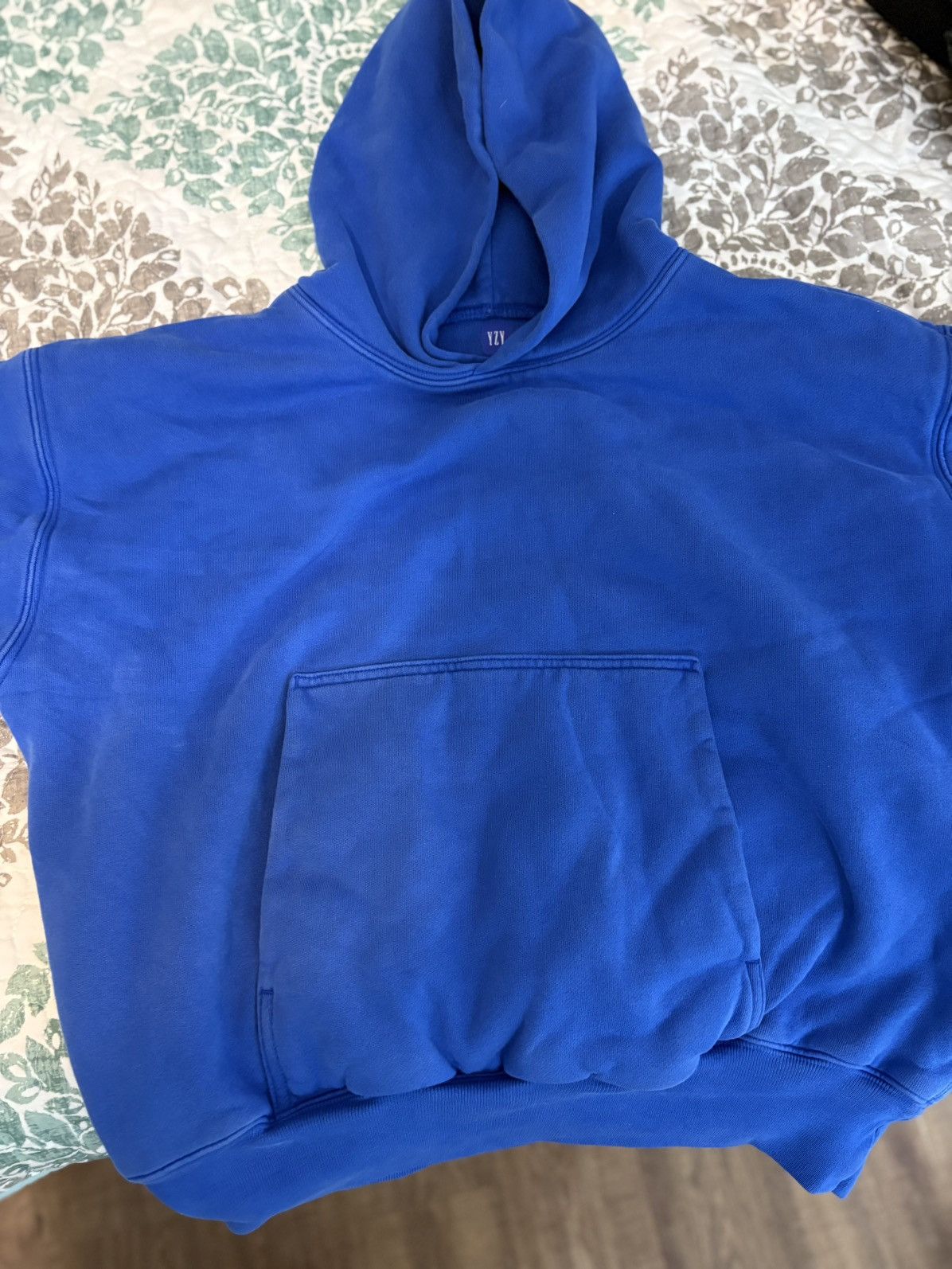 Yeezy Yeezy (YZY) Royal Blue Hoodie Size S / US 4 / IT 40 - 2 Thumbnail