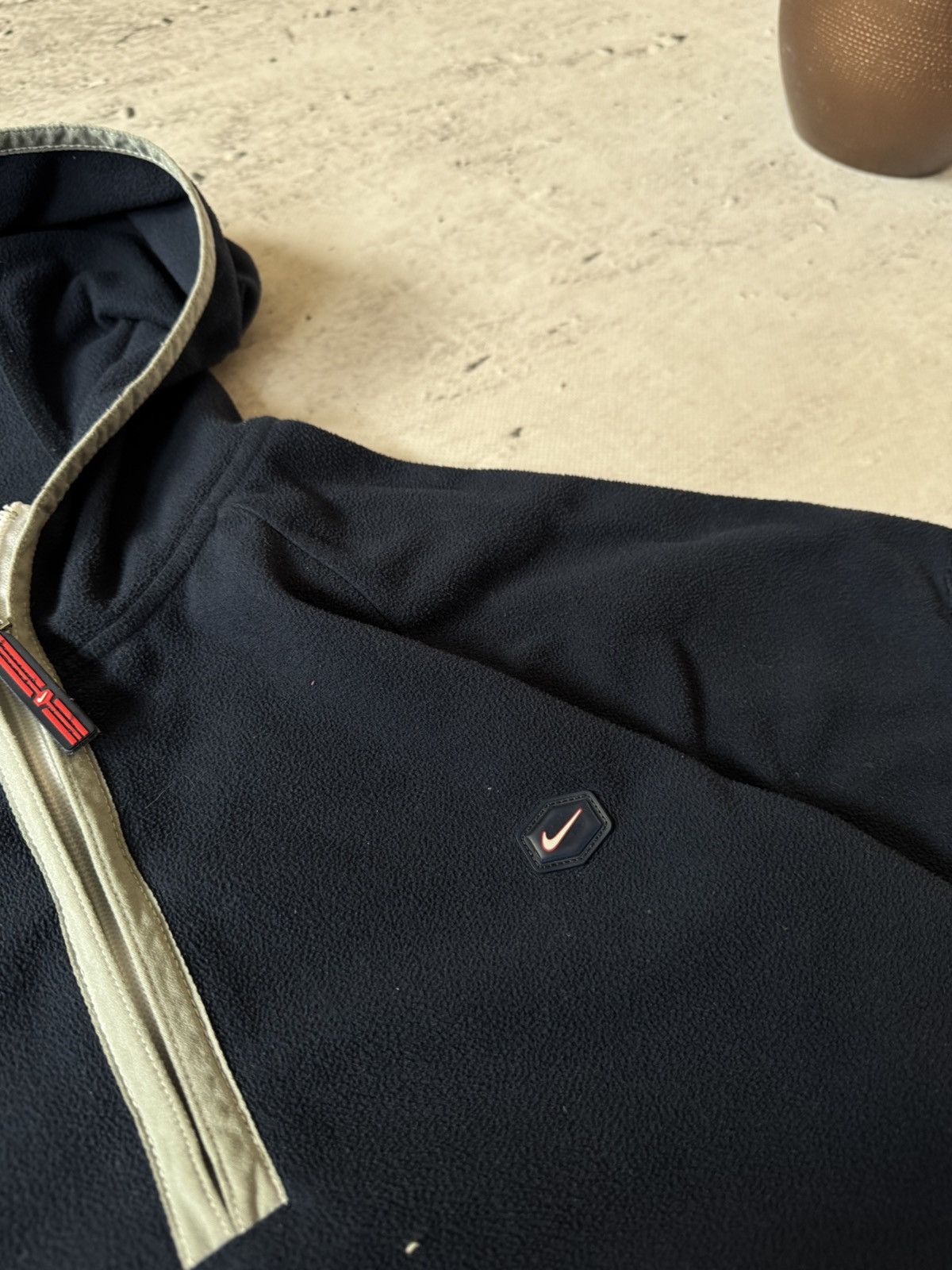 Nike × Vintage NIKE TN PLUS VINTAGE 00s y2k BAGGY ZIP HOODIE CENTER LOGO Size US L / EU 52-54 / 3 - 4 Thumbnail