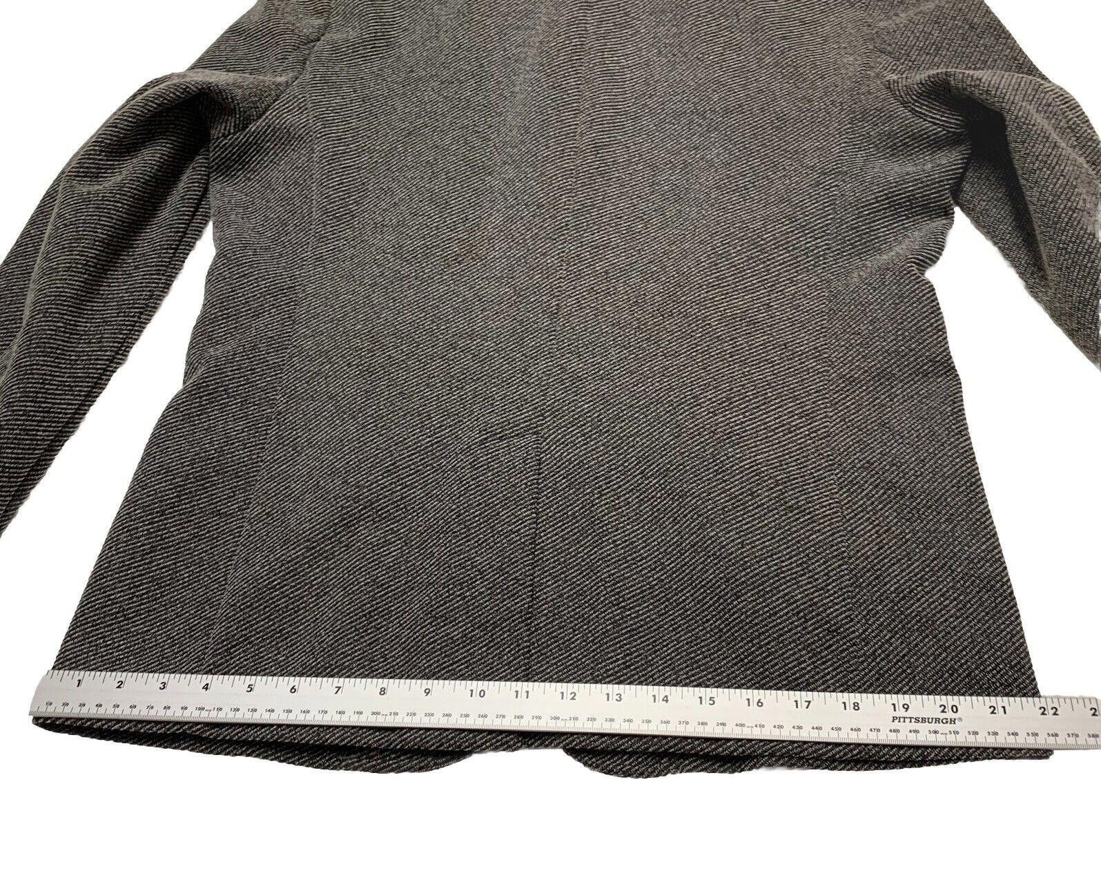 Zara Zara Man Herringbone Coat High Collar Grey 42 Y2K Size US M / EU 48-50 / 2 - 9 Thumbnail