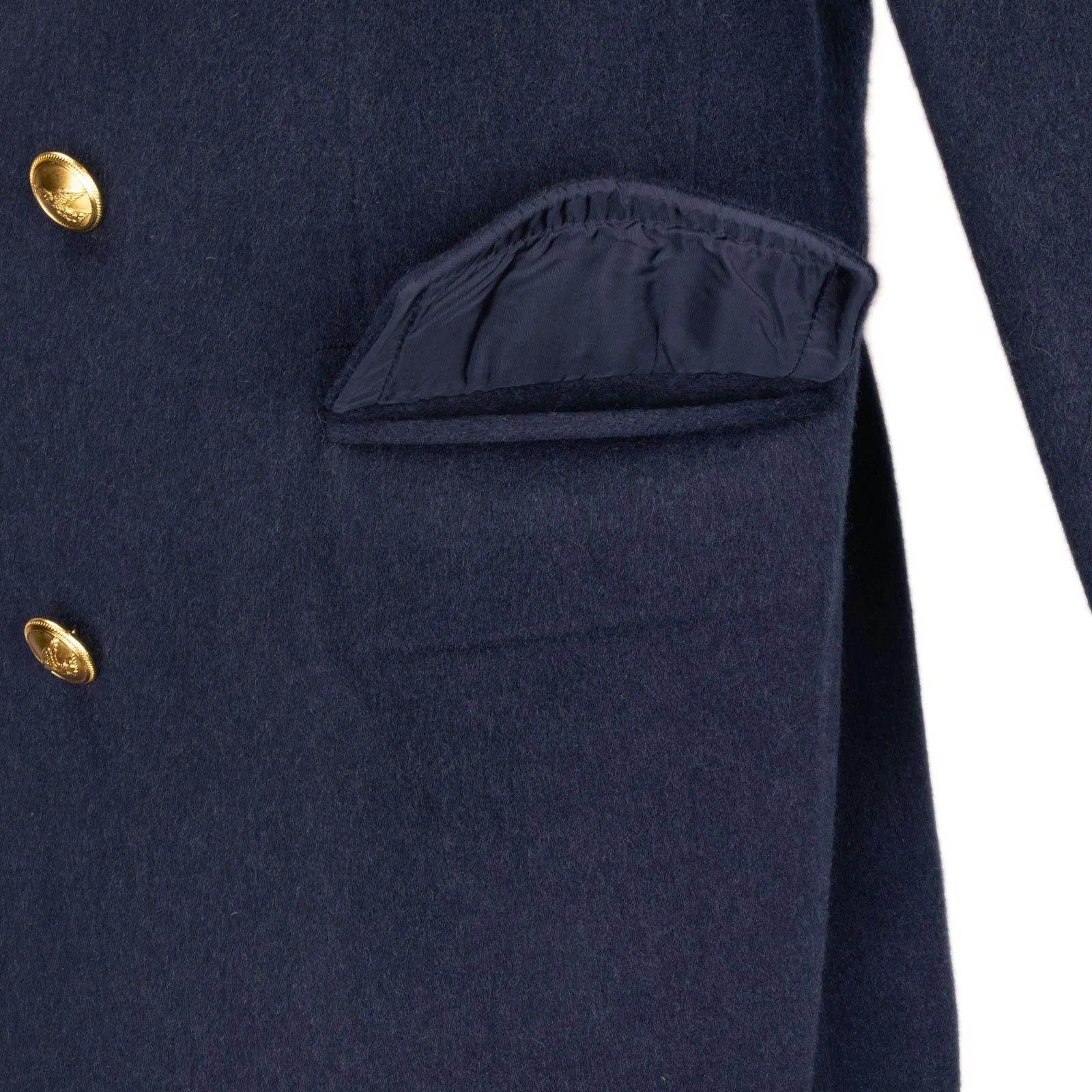 Vintage Aeronautica Militare Officer's Wool Blue Overcoat Size US L / EU 52-54 / 3 - 10 Thumbnail