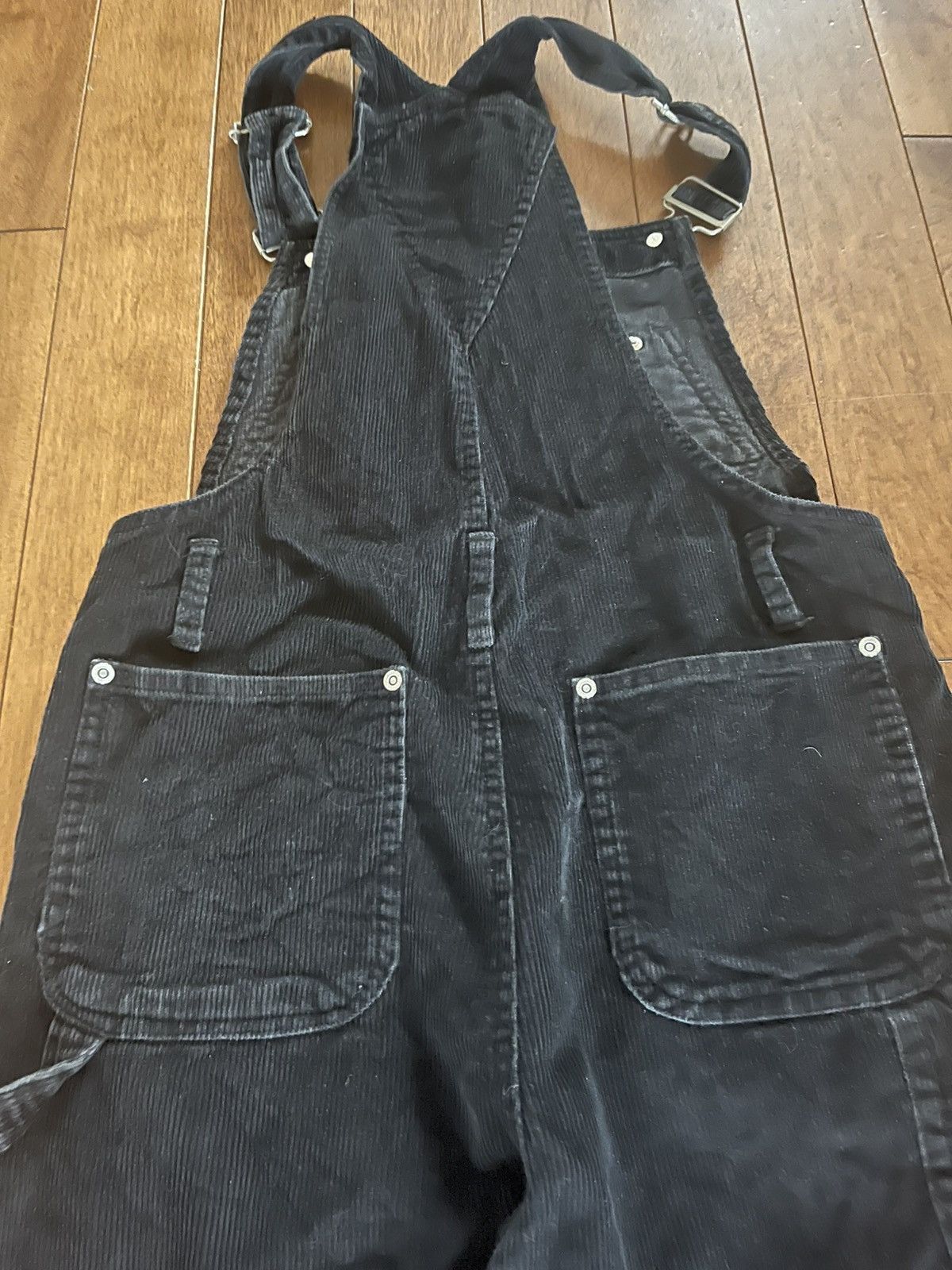 Vintage Vintage black corduroy overalls Size 30" / US 8 / IT 44 - 1 Thumbnail