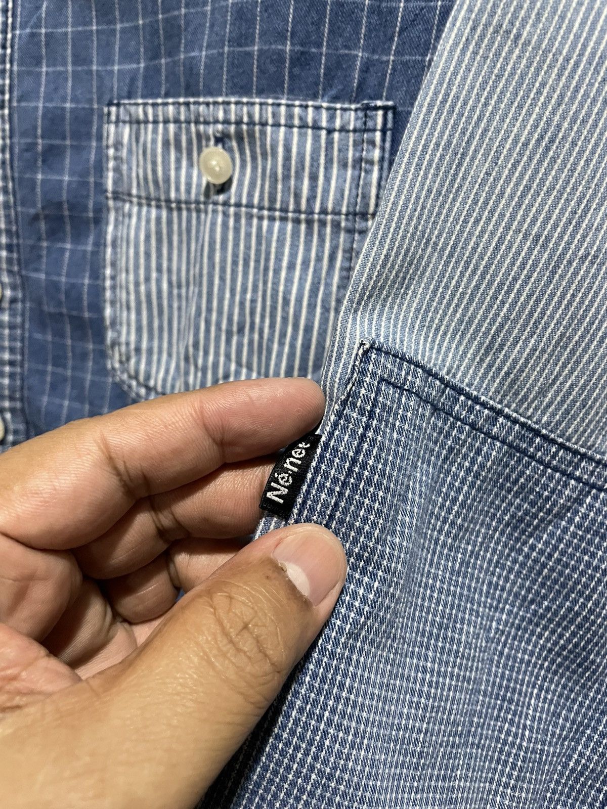 Ne-Net Issey Miyake Ne-Net Denim Shirt Size US M / EU 48-50 / 2 - 10 Thumbnail
