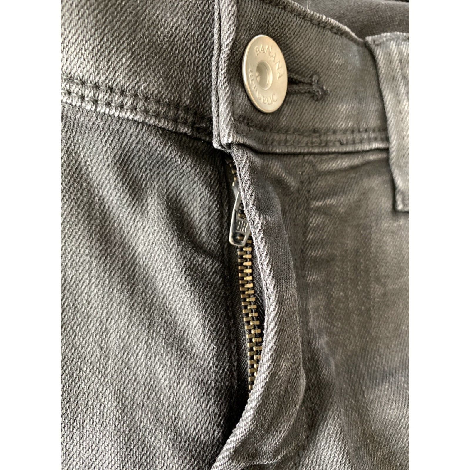 Banana Republic VINTAGE Banana Republic Jeans Womens 28x28 Slim Mid Rise Black Denim Pants Slimming Skinny Jeans Size 28" / US 6 / IT 42 - 5 Thumbnail