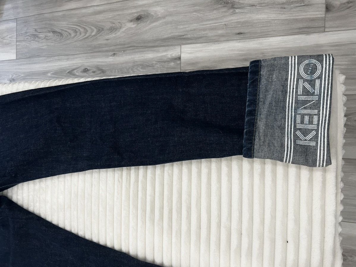 Kenzo Kenzo Blue Denim Reversible Cuffed Jeans Size US 31 - 9 Thumbnail