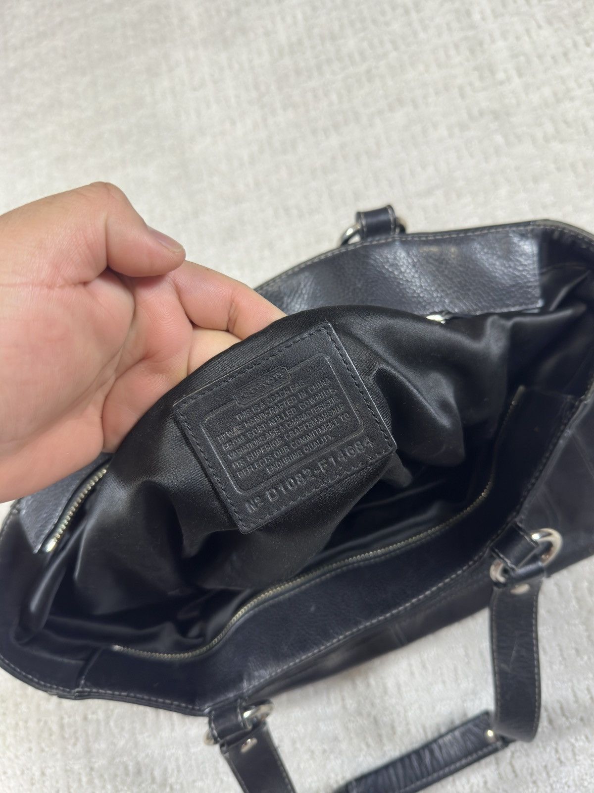 Coach Coach Penelope Black Leather Tote / Shoulder Bag Size ONE SIZE - 4 Thumbnail
