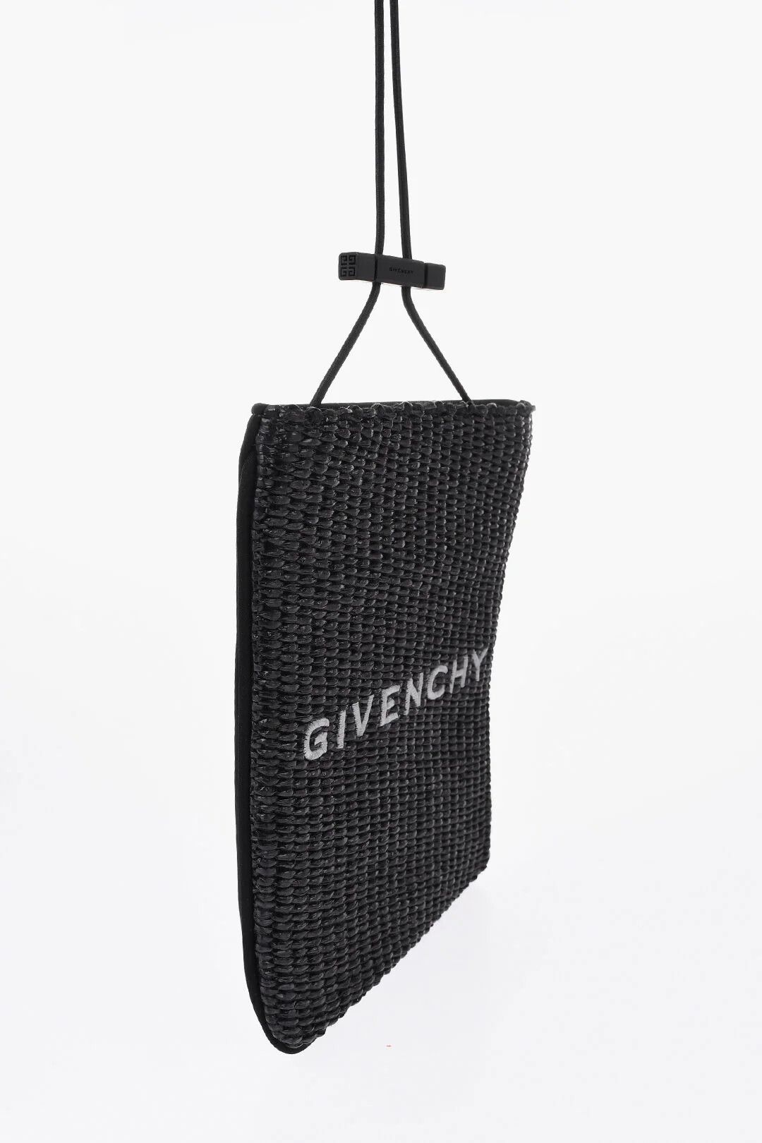 Givenchy og1mm0326 Size: OS/Logo Raffia Smartphone Pouch in Black Size ONE SIZE - 3 Thumbnail
