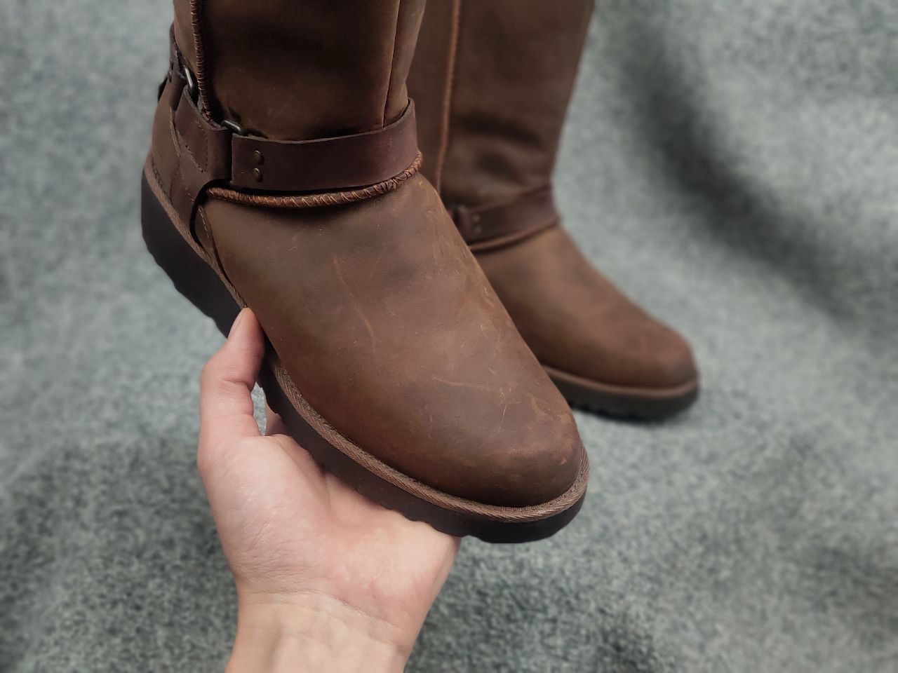 Ugg UGG Jasper Waterproof Leather Winter Fur-lined buckles Boots Size US 6 / IT 36 - 25 Thumbnail