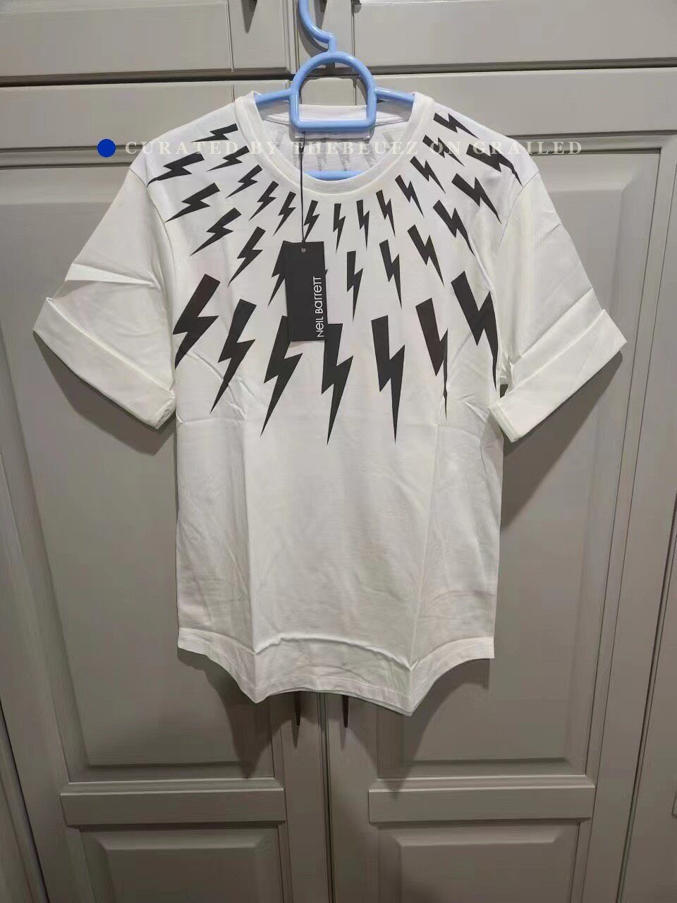 Neil Barrett Neil Barrett Lightning Print T-shirt Size US M / EU 48-50 / 2 - 1 Thumbnail