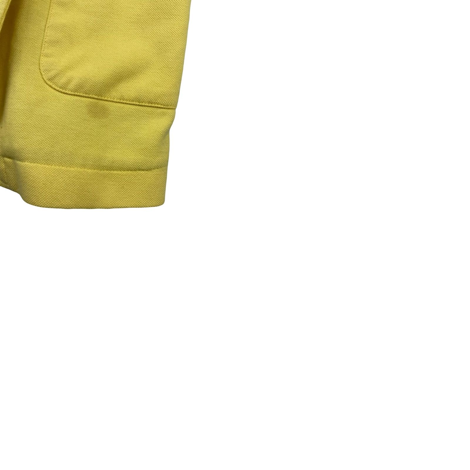 Vintage Paulo Solari Blazer Shirt Mens Cotton Blend Unstructured 2-Button Yellow Large Regular Jacket Coat Style Two Button Notch Lapel Vintage? No Size 42R - 9 Thumbnail