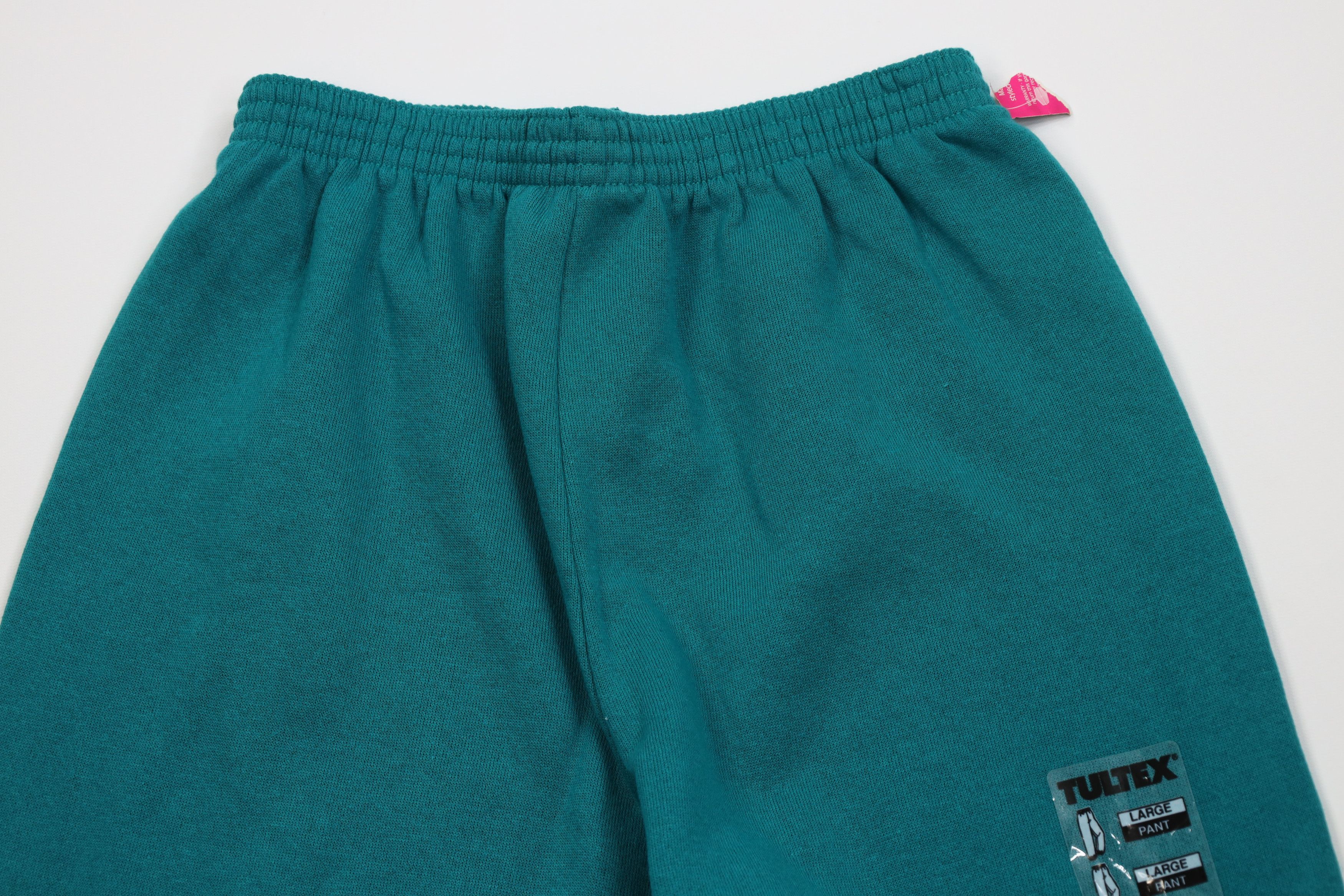 Vintage Deadstock Vintage 90s Streetwear Sweatpants Joggers Teal USA Size 26" / US 2 / IT 38 - 2 Thumbnail