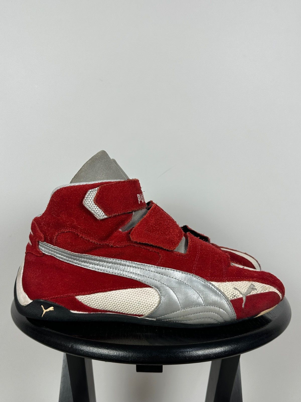 Puma Vintage Puma F1 KartCat SpeedCat Red Suede Sneakers Size US 10 / EU 43 - 4 Thumbnail