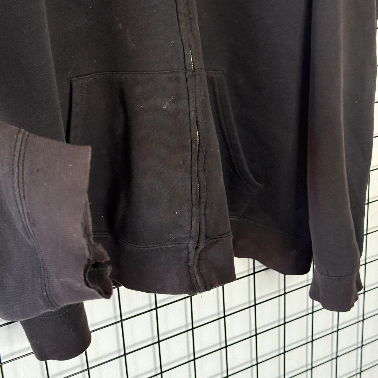 Fruit Of The Loom Fotl BLANK Hoodie Zip Up Faded Thrashed Size US XXL / EU 58 / 5 - 4 Thumbnail