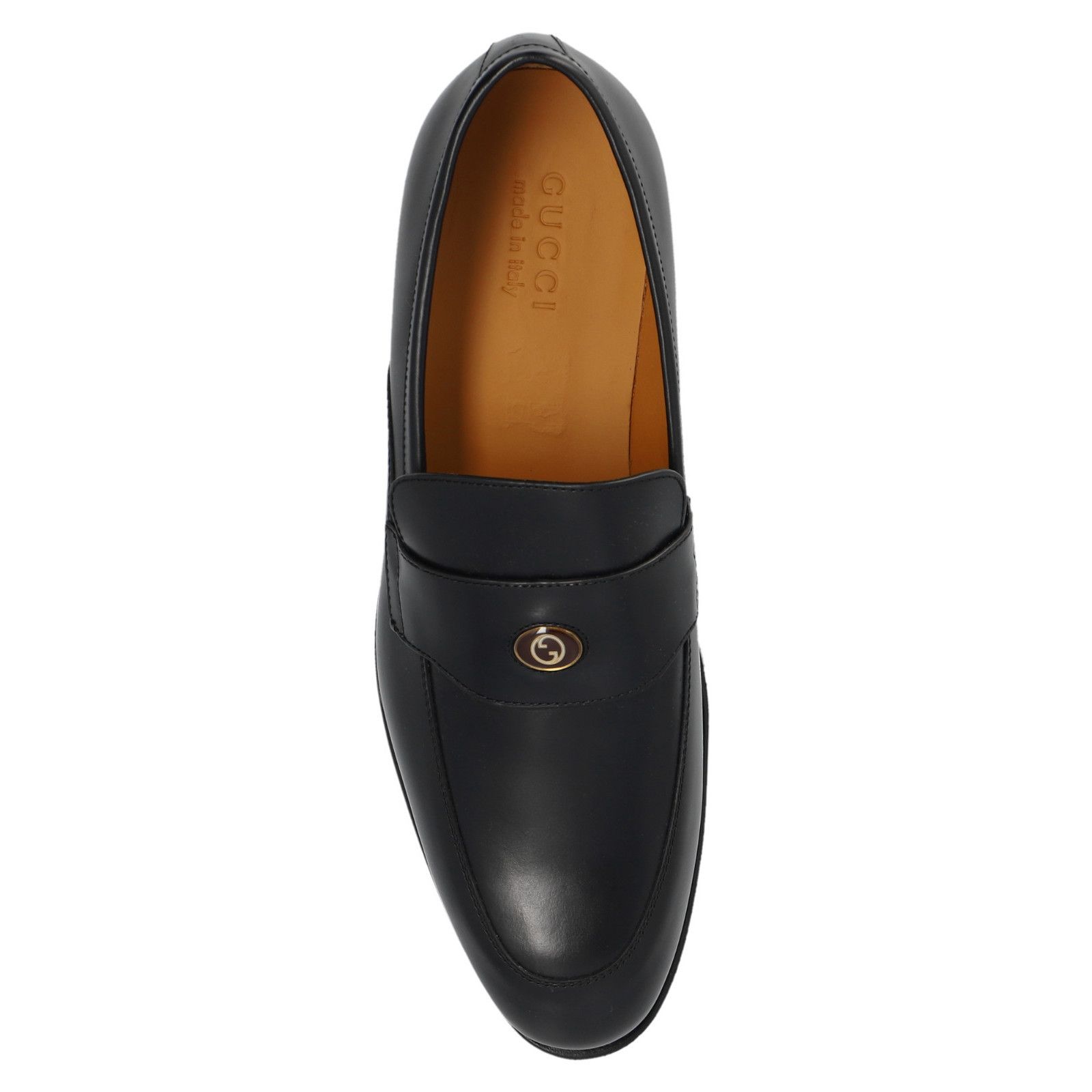 Gucci GUCCI Interlocking G Men's Black Loafers New & Authentic (Me Size US 9 / EU 42 - 4 Thumbnail
