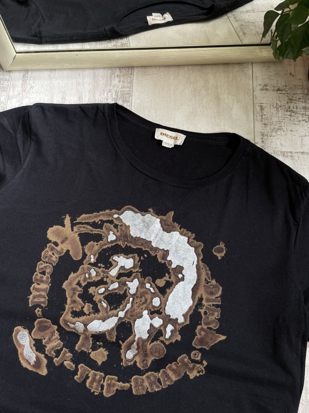 Diesel × Japanese Brand × Vintage Opium Y2K Diesel T-Shirt Avantgarde Black Size US L / EU 52-54 / 3 - 2 Thumbnail