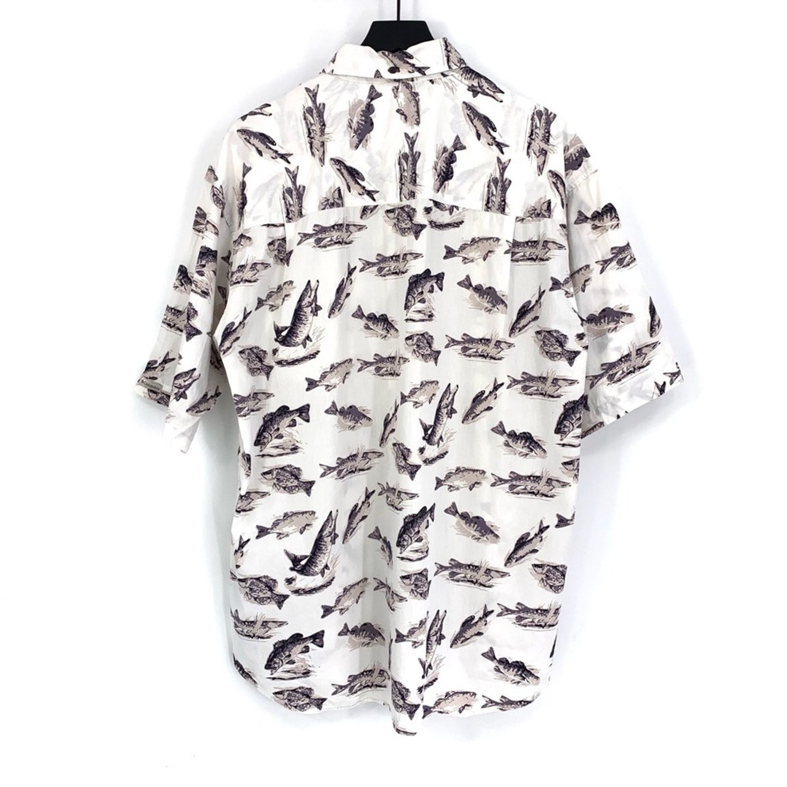 Columbia COLUMBIA Casual Button Down Freshwater Fish White Beige L Size US L / EU 52-54 / 3 - 7 Thumbnail