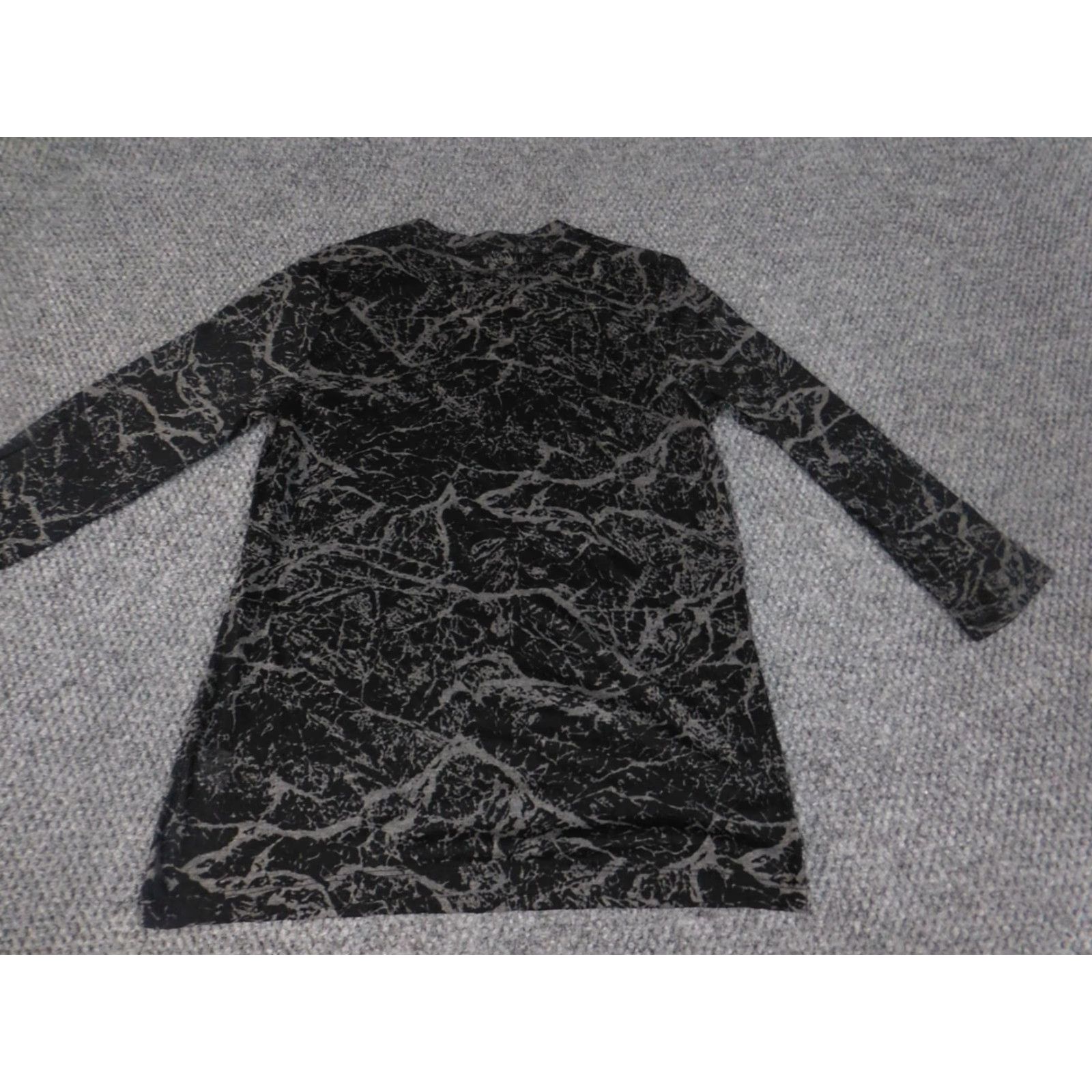 Vintage Simply Vera Vera Wang Blouse S Womens Black Floral Stretch Pullover Top Size S / US 4 / IT 40 - 7 Thumbnail