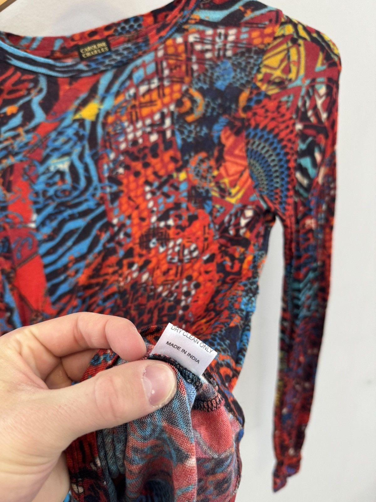 Japanese Brand × Vintage Vintage Mesh Top Engraving like Cashmere Size M / US 6-8 / IT 42-44 - 3 Thumbnail