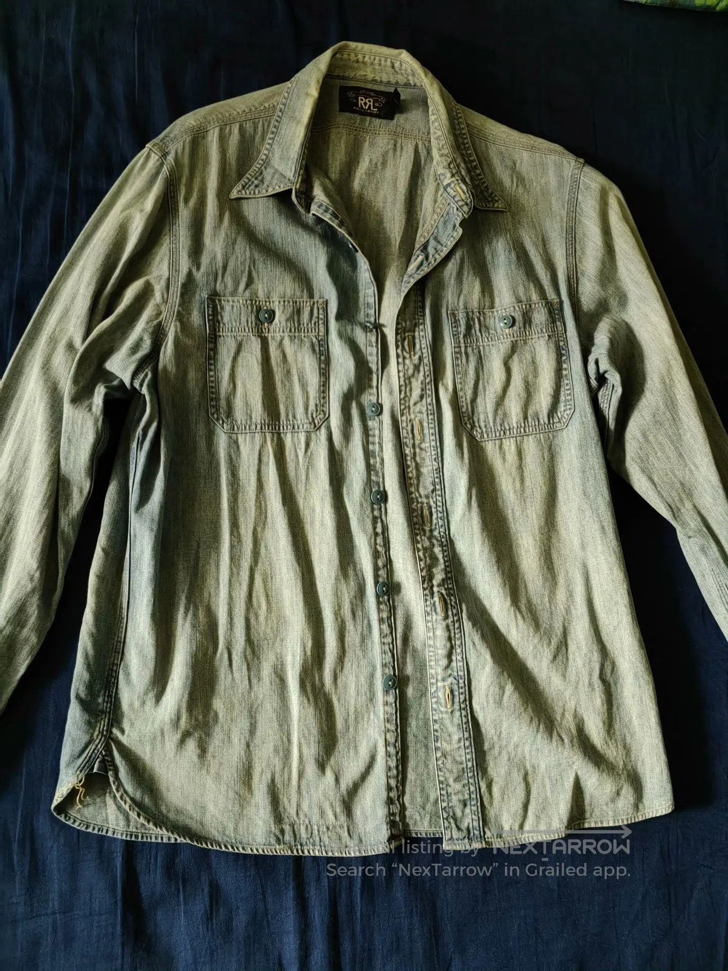 RRL Ralph Lauren RRL Double RL Vintage Washed Shirt. Size US M / EU 48-50 / 2 - 2 Thumbnail