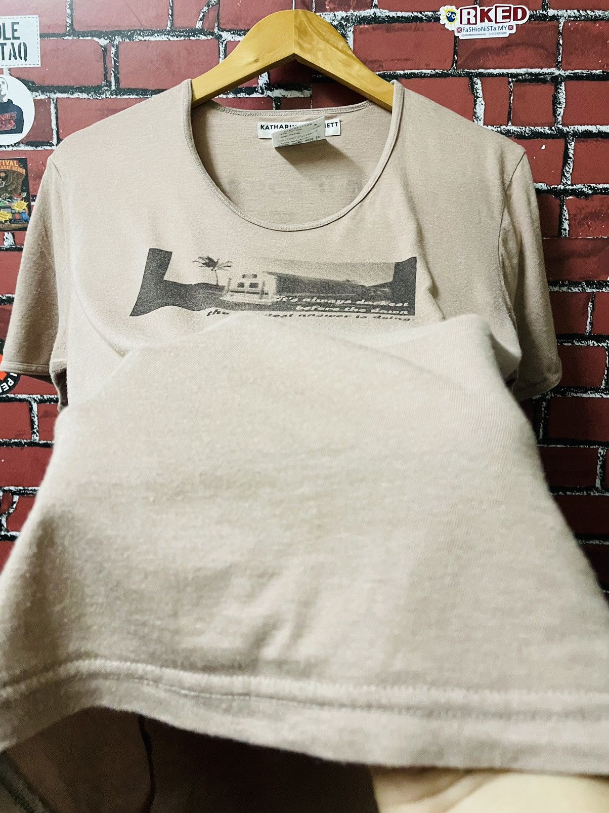 Designer × Japanese Brand × Katharine Hamnett London KATHARINE HAMNETT LONDON CUT & SEWN Size L / US 10 / IT 46 - 8 Thumbnail