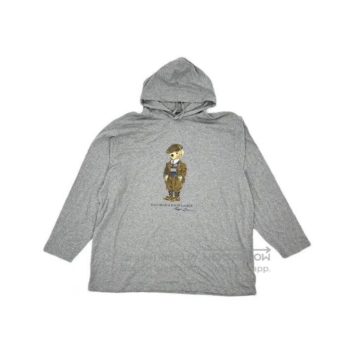 Polo Ralph Lauren Polo Ralph Lauren Bear Print Hooded Long Sleeve T. Size US XL / EU 56 / 4 - 2 Thumbnail