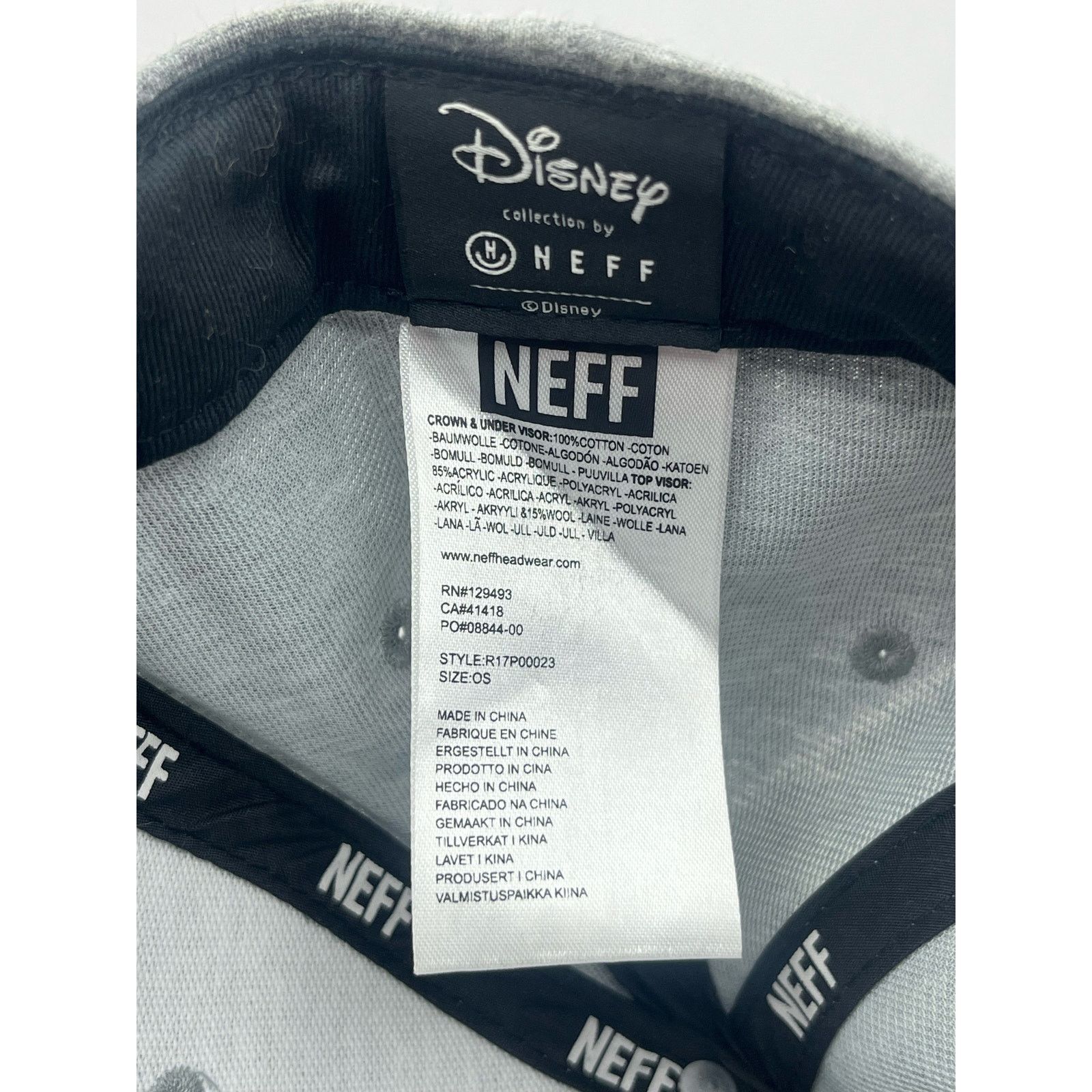Disney Disney Collection Neff Mickey Mouse Cap Adjustable Snapback Size ONE SIZE - 3 Thumbnail