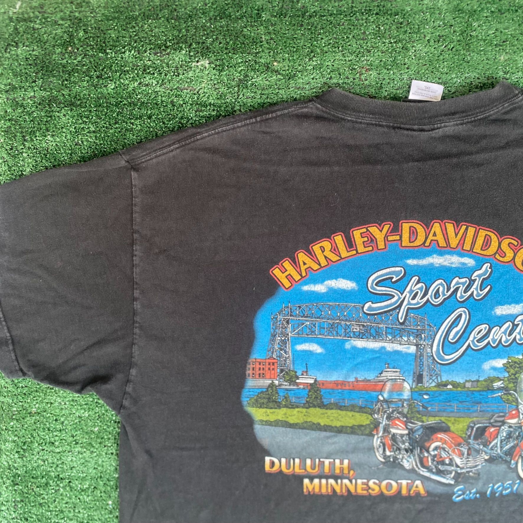 Harley Davidson Vintage Y2K Harley Davidson Shirt Biker Logo Motorcycle Tee Size US XXL / EU 58 / 5 - 6 Thumbnail