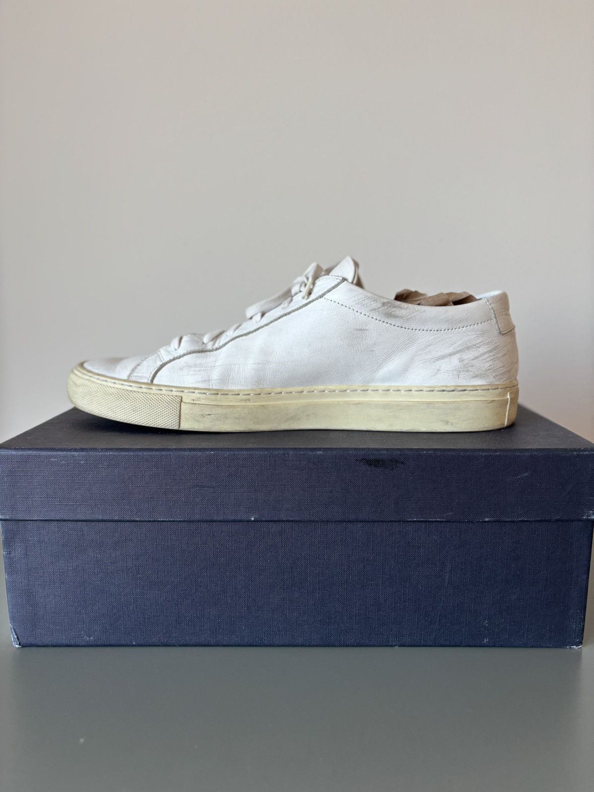 Common Projects Common Projects Achilles in White Leather Size US 11 / EU 44 - 9 Thumbnail