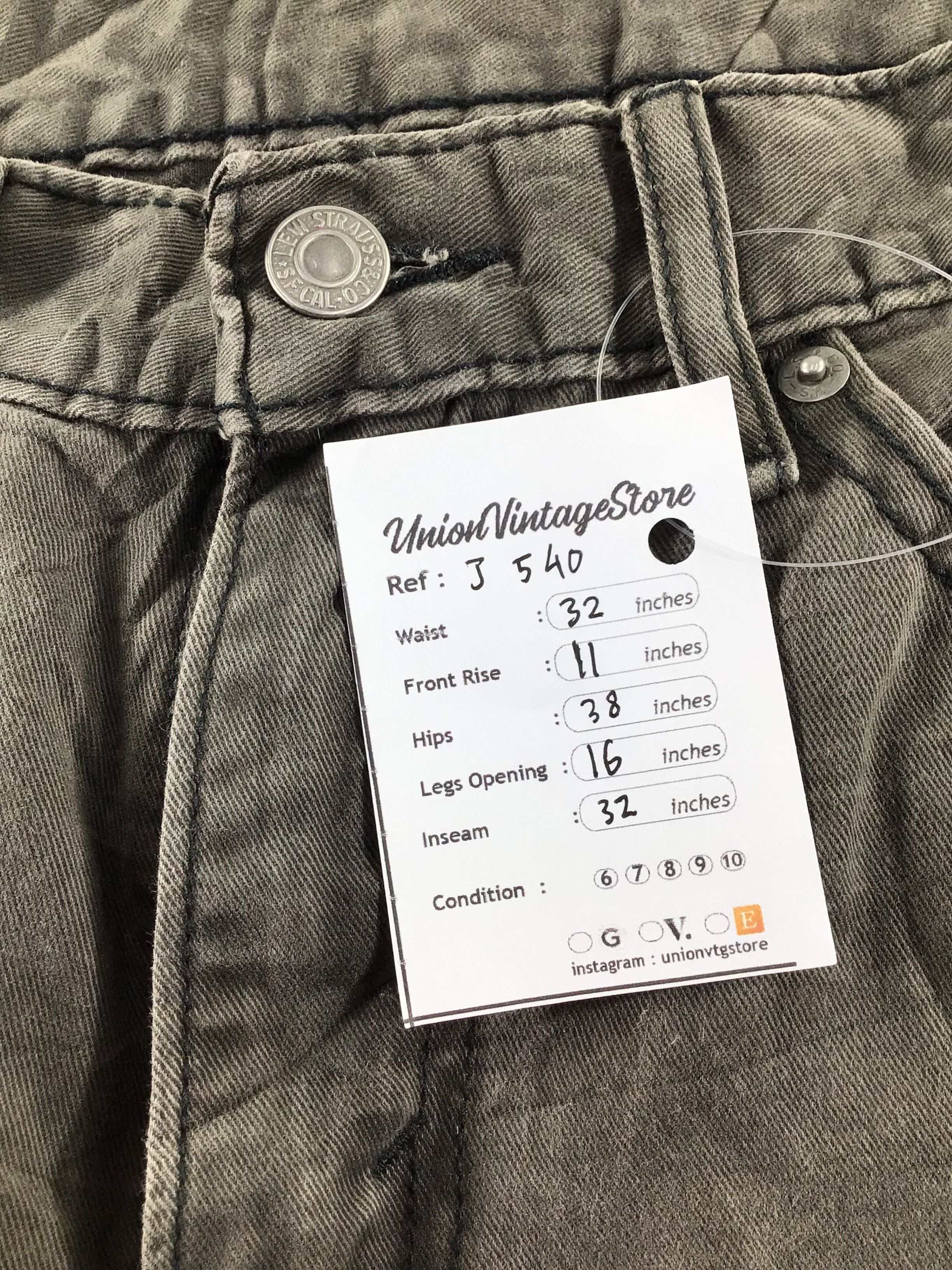 Levi's Vintage Levis 514 Jeans Faded Black Denim -J540 Size US 32 / EU 48 - 12 Thumbnail