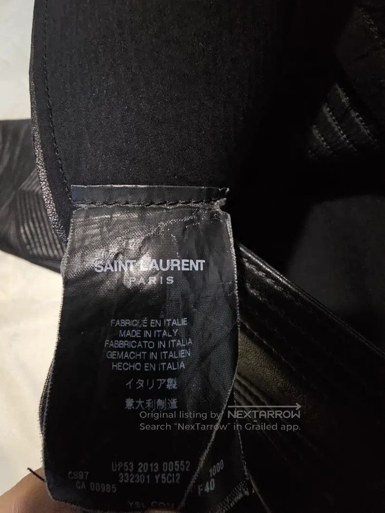 Saint Laurent Paris Saint Laurent Paris Black Warrior Multi-Zip Motorcycle Lea Size US 40 / EU 56 - 6 Thumbnail