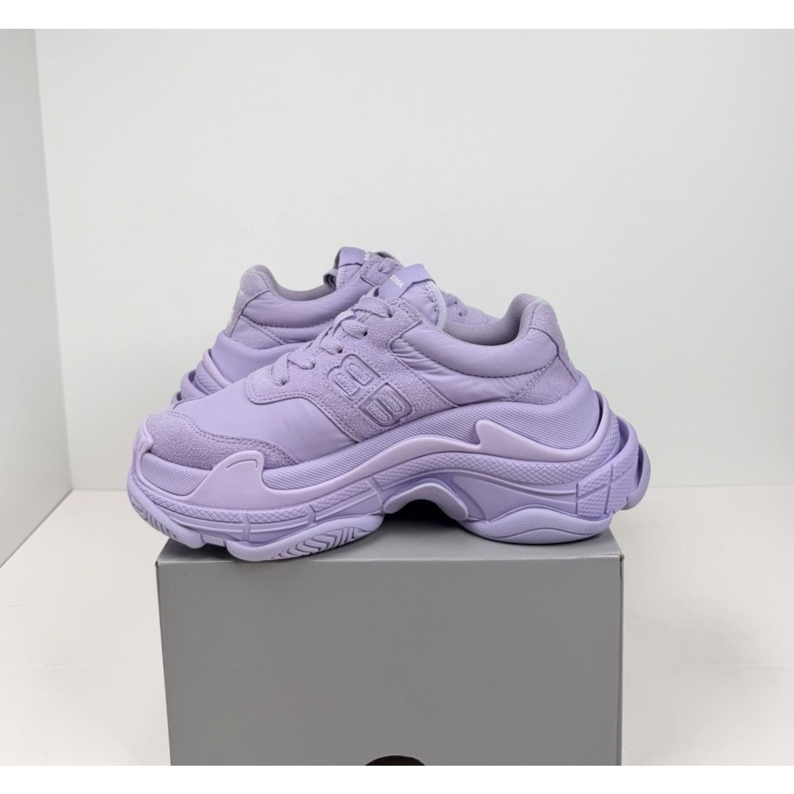 Balenciaga Size 34EU/4W - Balenciaga Triple S Nylon Lilac Size US 4 / IT 34 - 6 Thumbnail