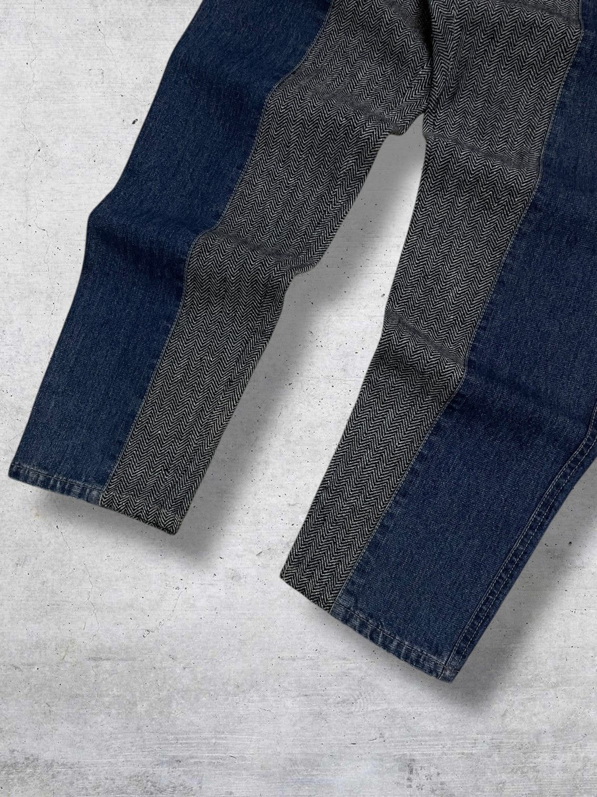 Japanese Brand VINTAGE DOUBLE LAYERED TWEED JAPAN DESIGNER AFIFTY TWO DENIM Size US 31 - 4 Thumbnail