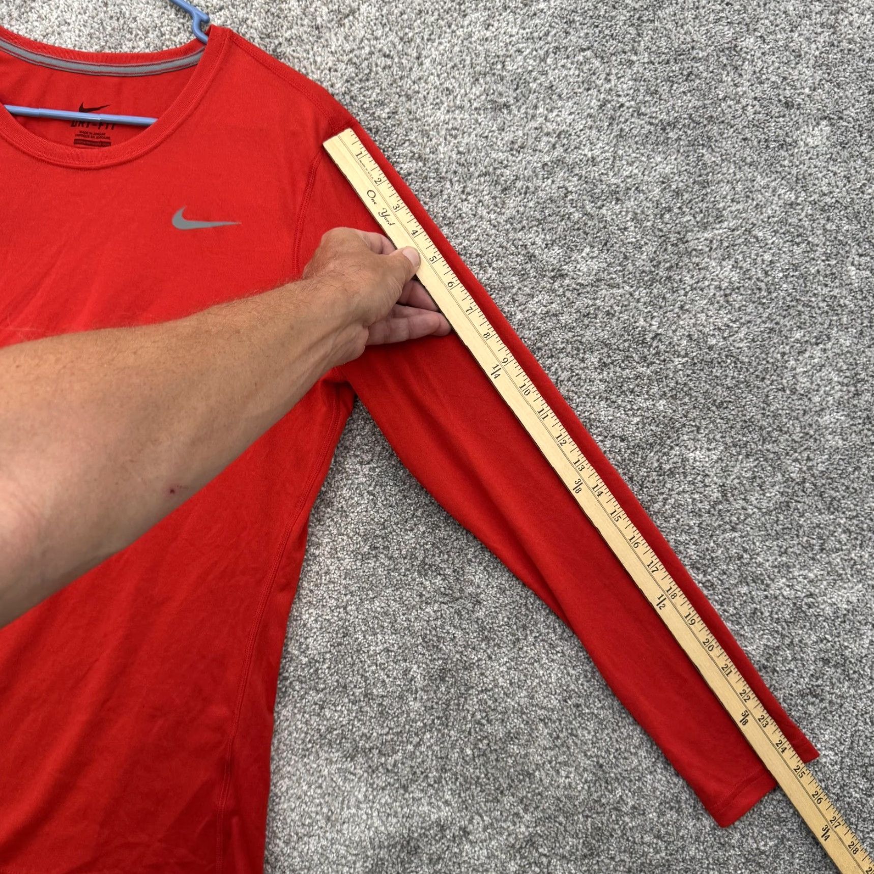 Nike Nike Dri-FIT Shirt Mens XL Red Long Sleeve Athletic Polyester Training Top Size US XL / EU 56 / 4 - 4 Thumbnail