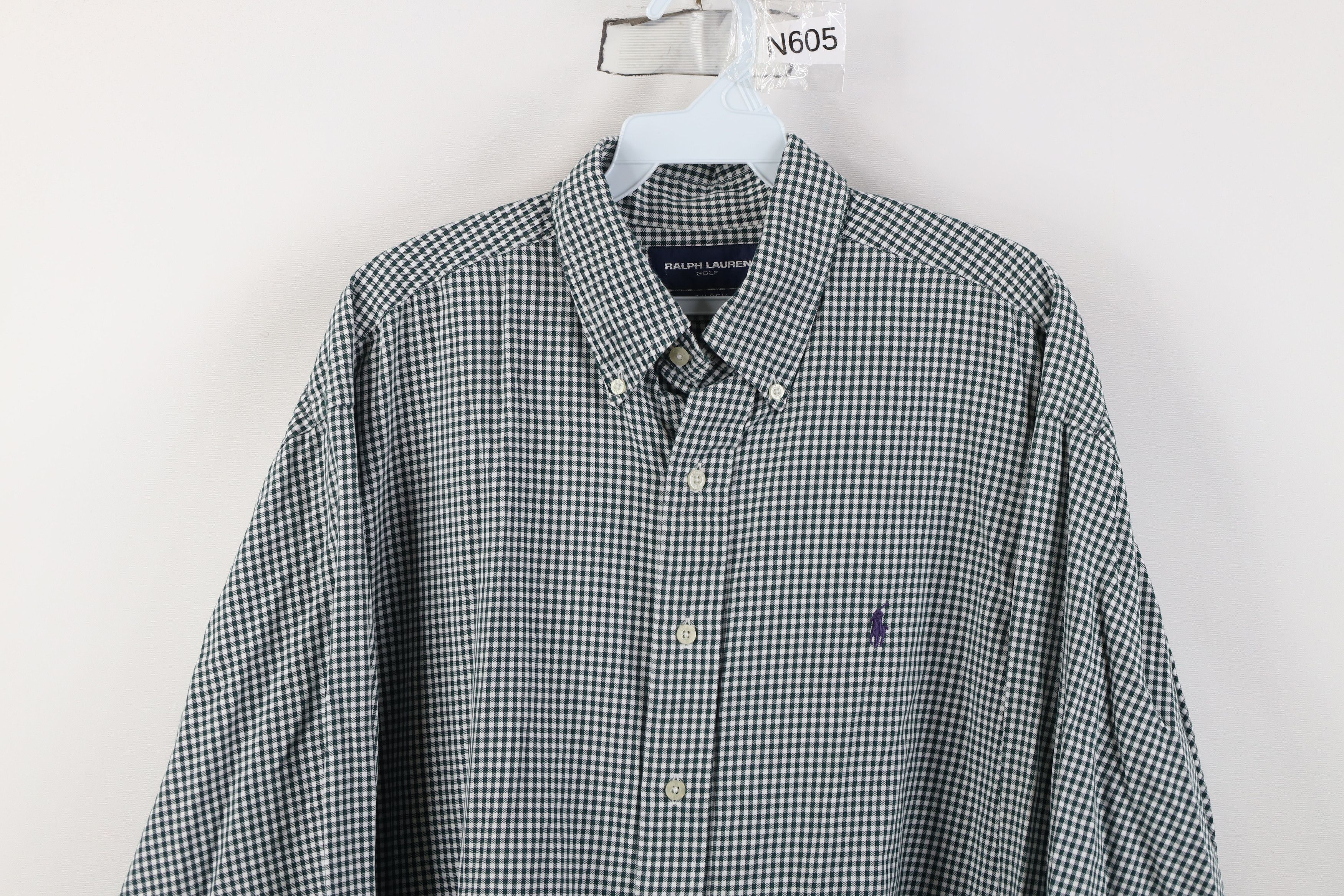 Ralph Lauren Vintage 90s Y2K Polo Golf Ralph Lauren Button Shirt Plaid Size US L / EU 52-54 / 3 - 2 Thumbnail