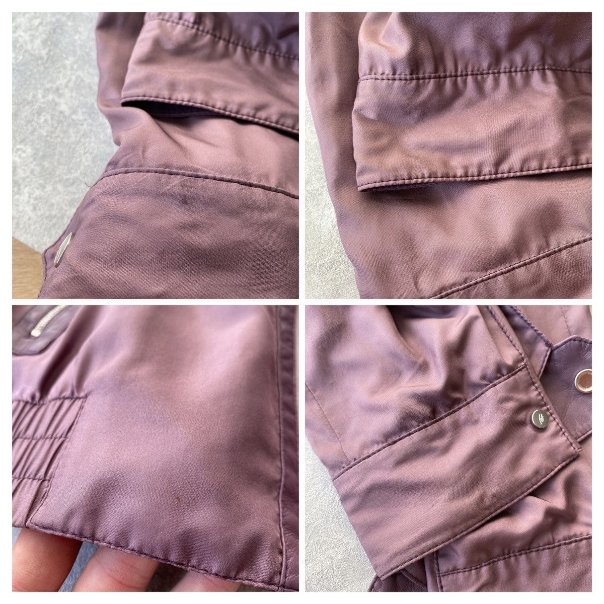 Brioni Brioni Lightweight 100% Silk Blend Zip Jacket Purple Size US XL / EU 56 / 4 - 16 Thumbnail