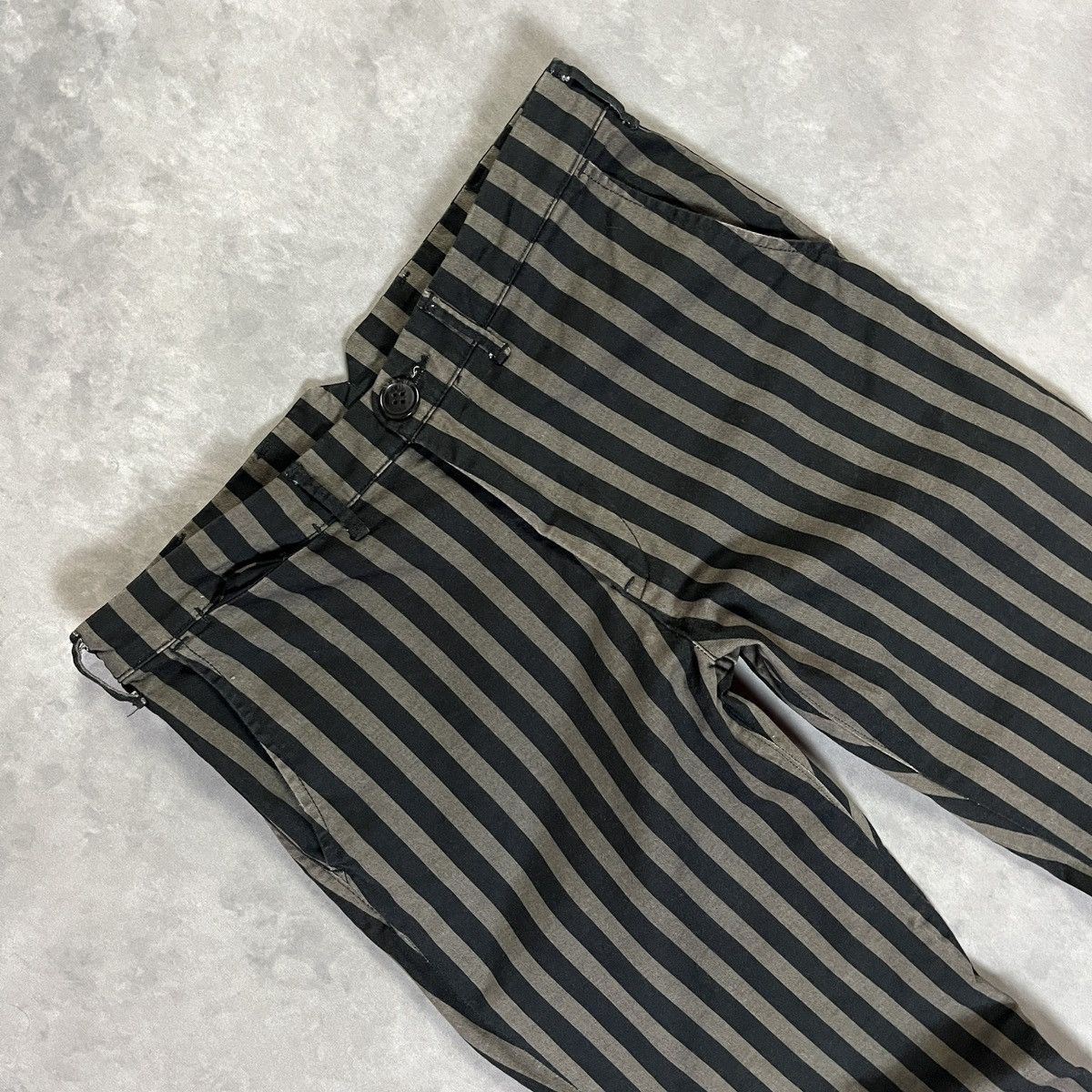 Japanese Brand 2000s D.M.G Japan Made Striped Trousers / Workwear Pants Size US 28 / EU 44 - 2 Thumbnail