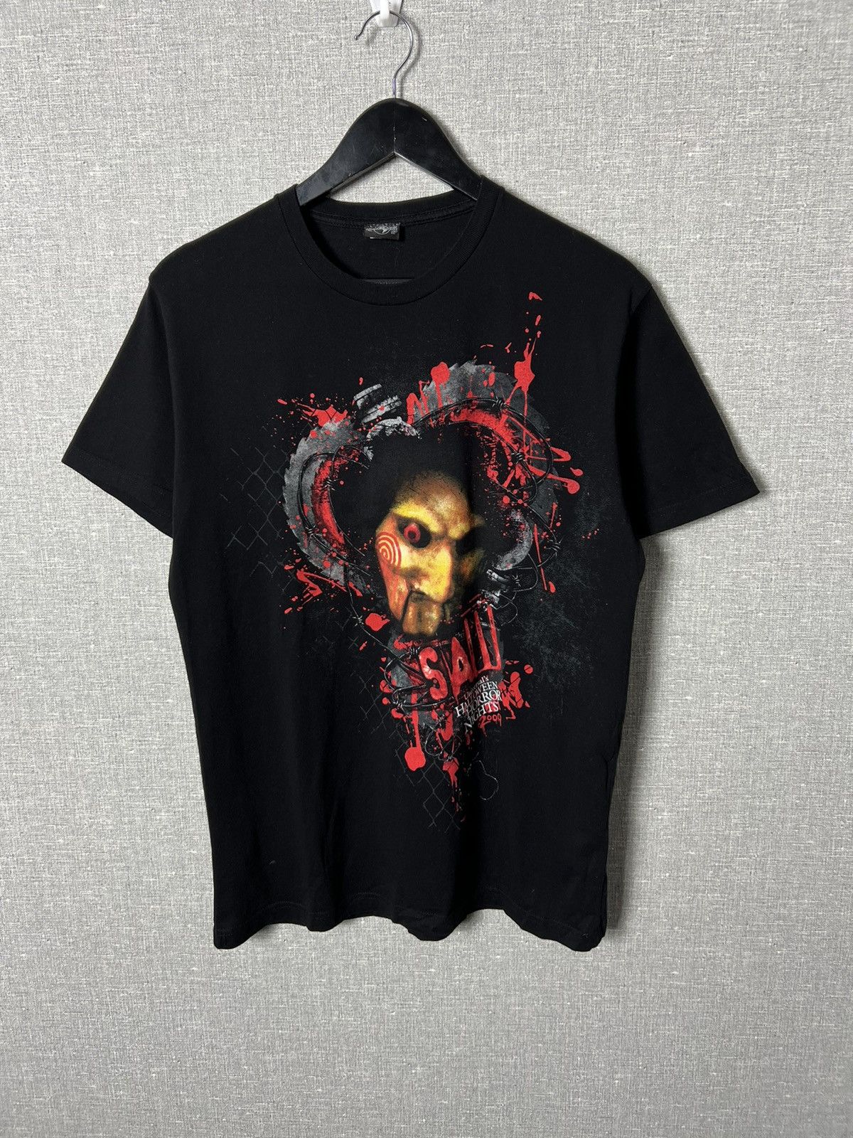 Rare Vintage Y2k Halloween Horror Nights 2009 Saw Movie Tee