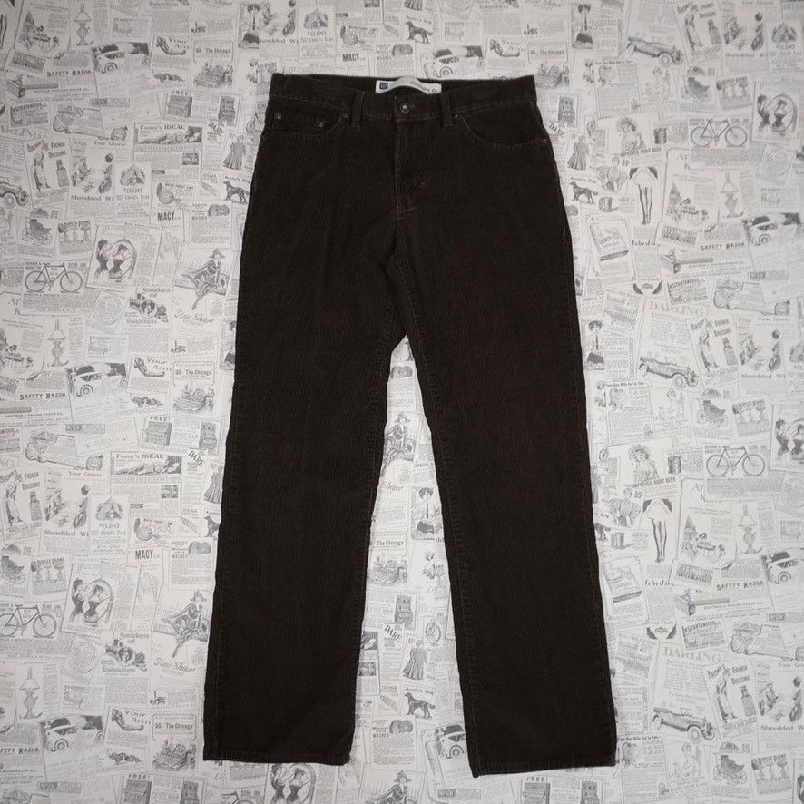 Gap 33 - Vintage Y2K gap prep corduroy straight leg 2000s pants Size US 33 - 1 Thumbnail