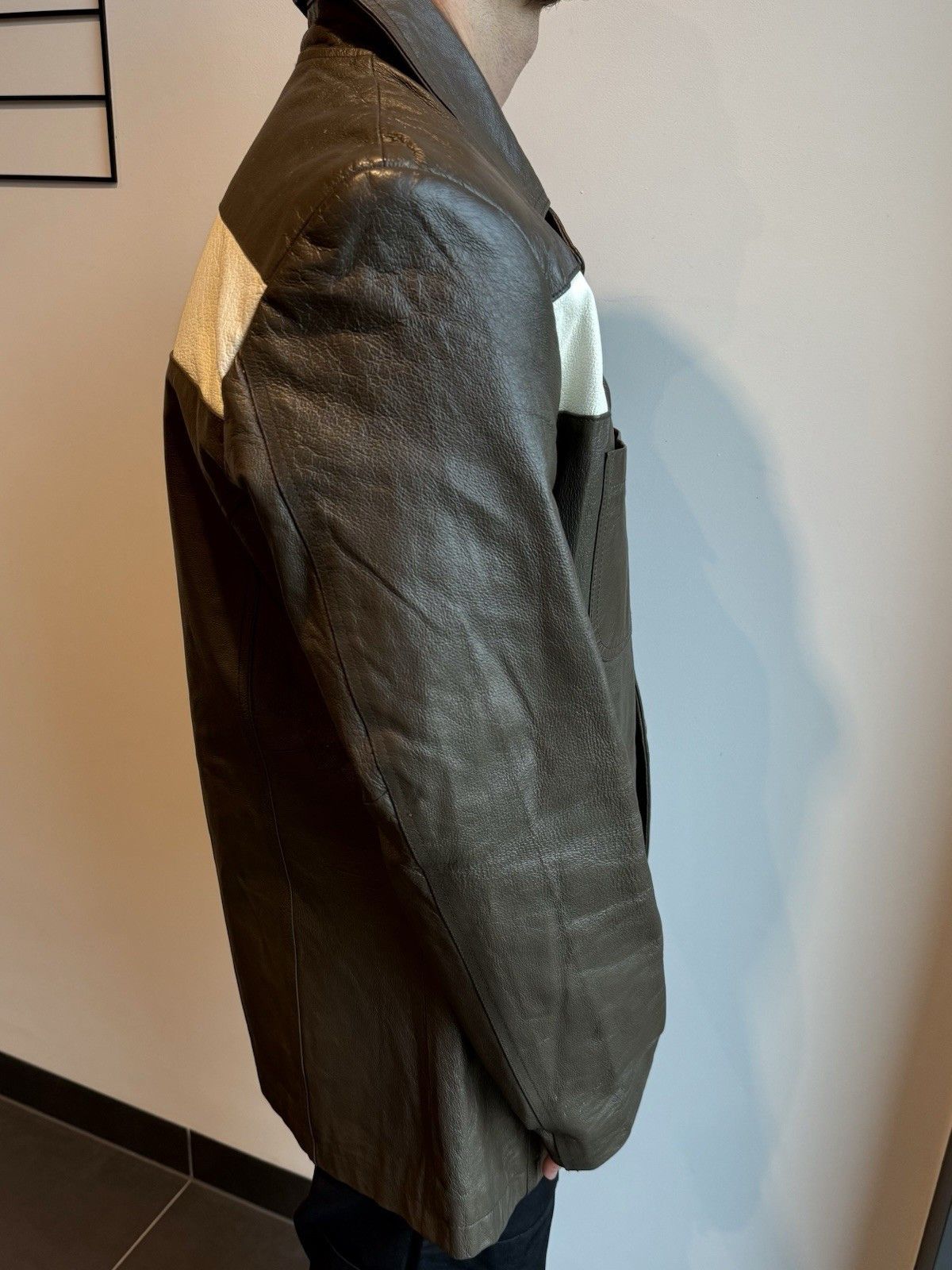 Diesel Vintage Diesel Leather Jacket Trench Blazer 2000s Y2K Men’s Size US L / EU 52-54 / 3 - 5 Thumbnail