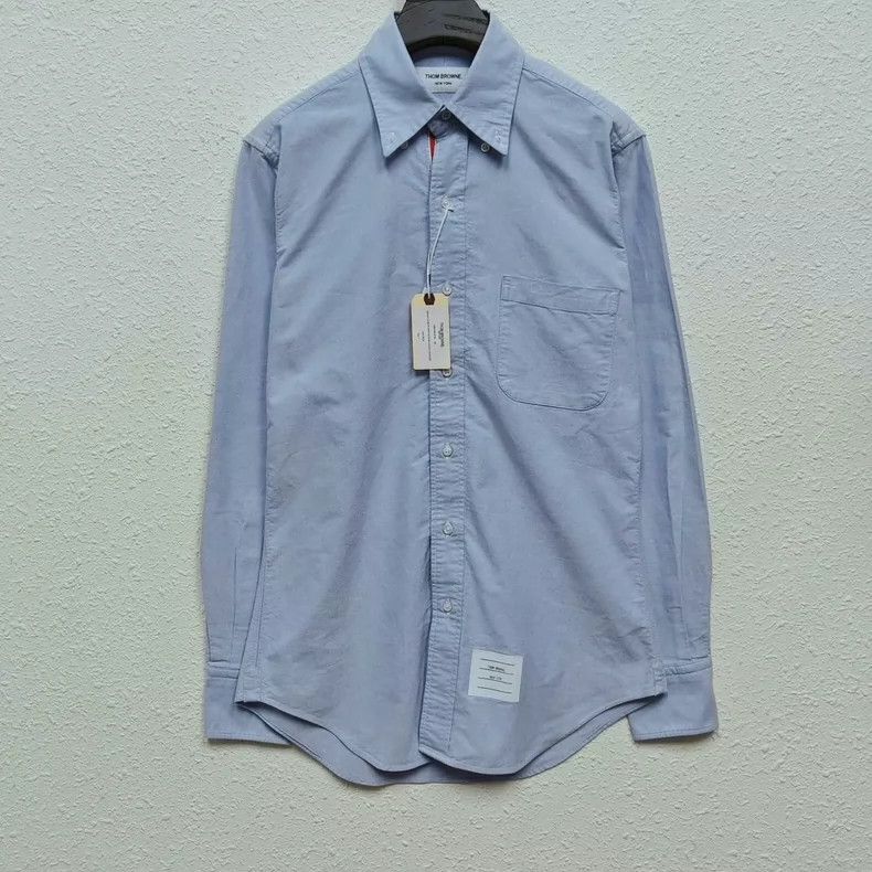 Thom Browne Thom Browne Light blue Oxford shirt Size US M / EU 48-50 / 2 - 1 Thumbnail