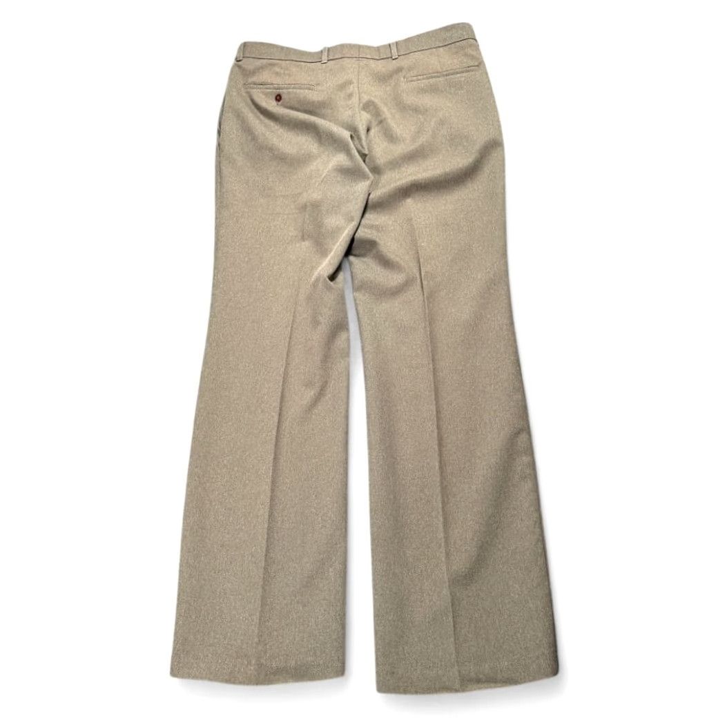 Levi's VINTAGE Levi's Action Slacks Pants Mens 36x33 Brown Dress 70s Disco Flared Talon Zipper Front Pockets Size US 36 / EU 52 - 2 Thumbnail