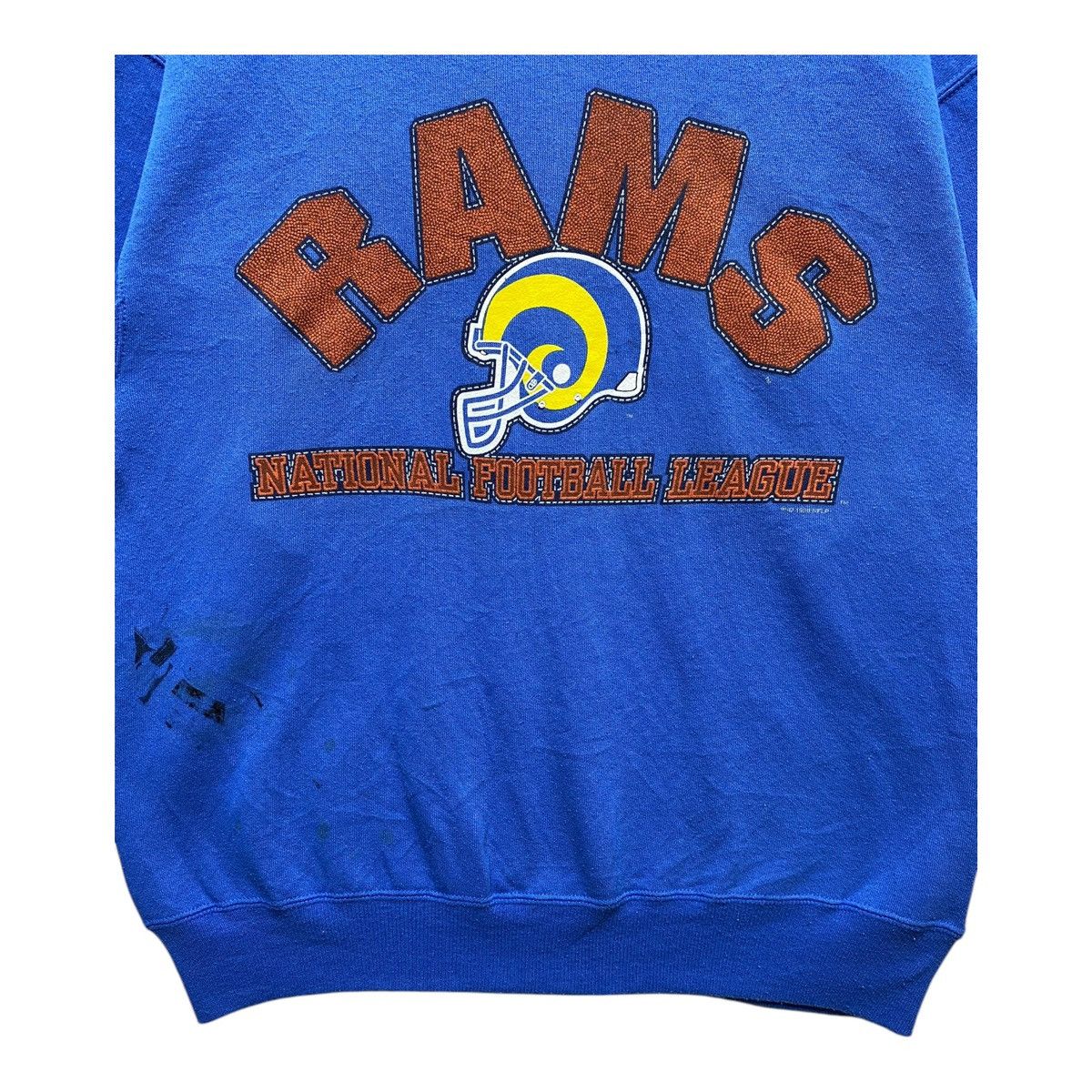 NFL × Vintage Vintage NFL Sweatshirt RAMS Pullover Crewneck Size L Size US L / EU 52-54 / 3 - 6 Thumbnail